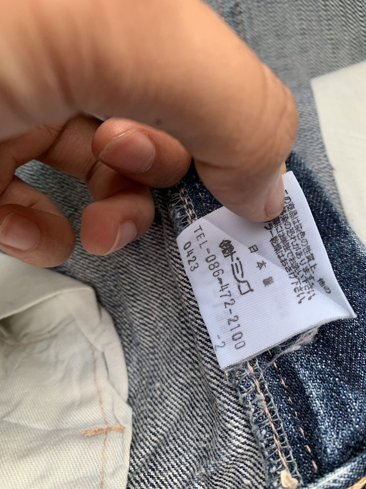 Japanese Brand D.M.G Conservation Distressed Denim Size US 30 / EU 46 - 7 Thumbnail