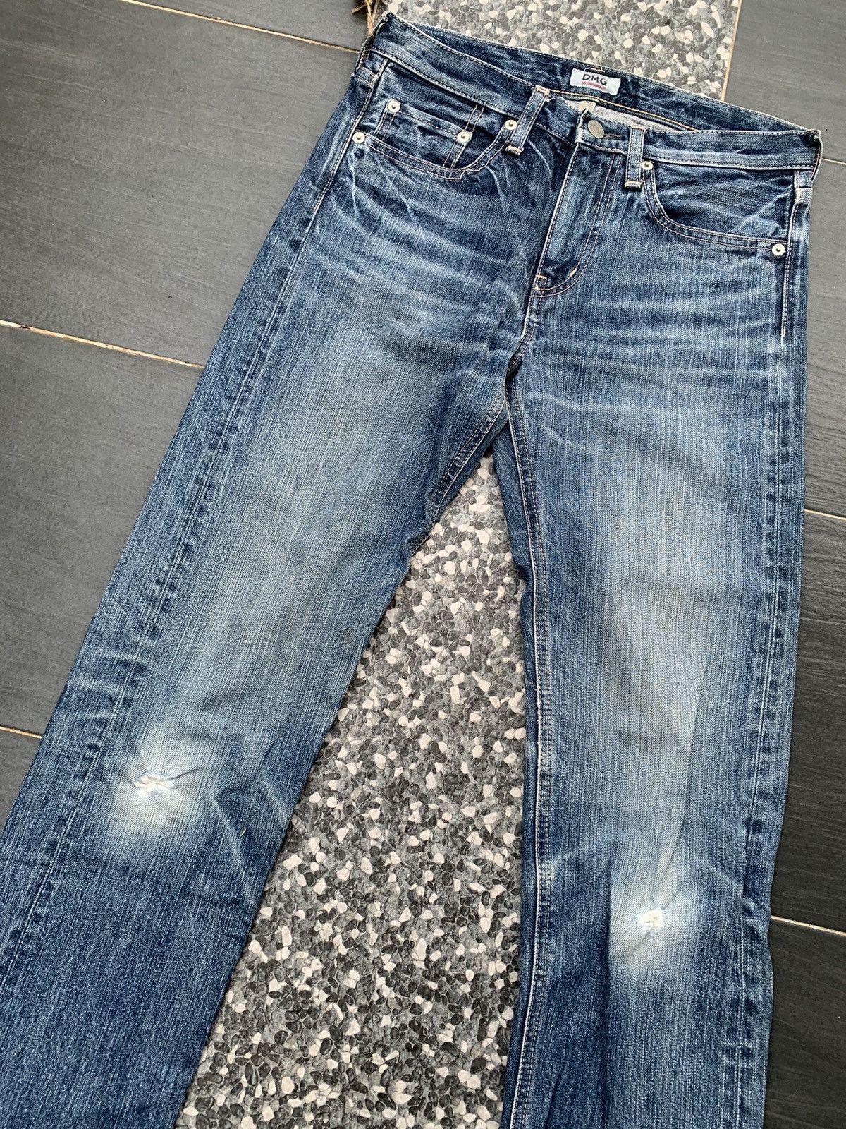 Japanese Brand D.M.G Conservation Distressed Denim Size US 30 / EU 46 - 2 Thumbnail