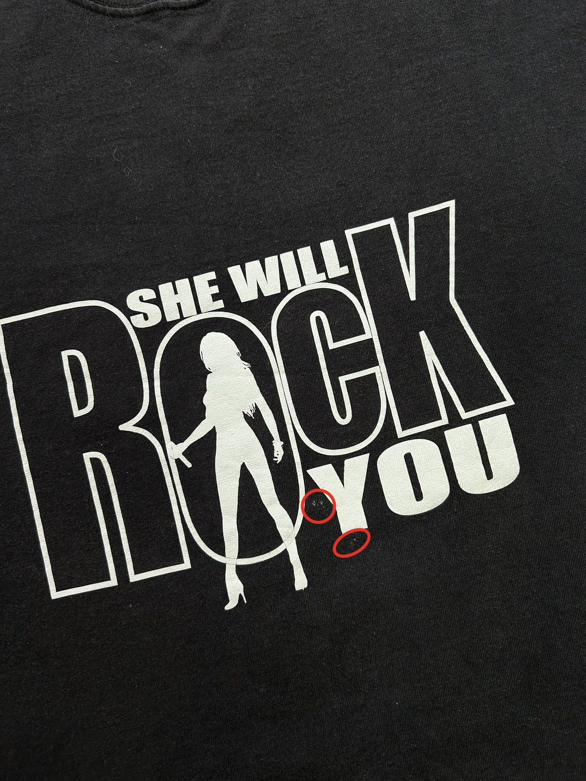 Vintage Vintage Road Crew She Will Rock You Sex Rock T-Shirt Y2K Size US L / EU 52-54 / 3 - 10 Thumbnail