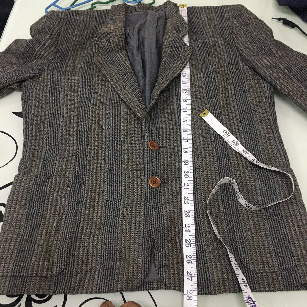 Christian Dior Monsieur Vintage Christian Dior Tweed Wool Single Breasted Blazer Size US S / EU 44-46 / 1 - 19 Thumbnail