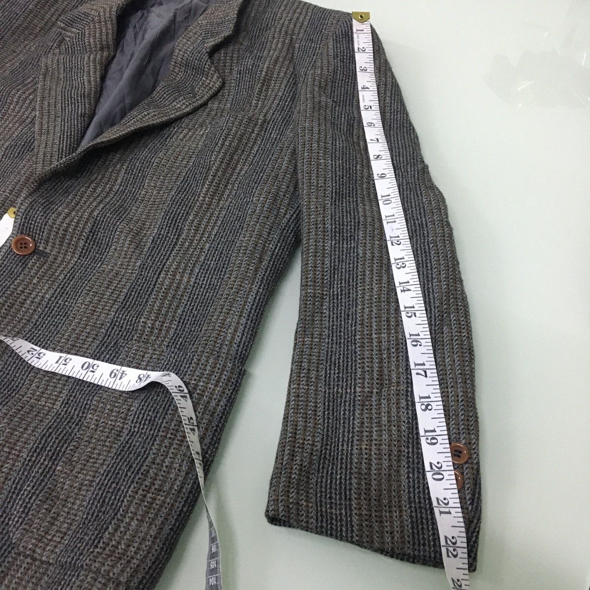 Christian Dior Monsieur Vintage Christian Dior Tweed Wool Single Breasted Blazer Size US S / EU 44-46 / 1 - 21 Thumbnail