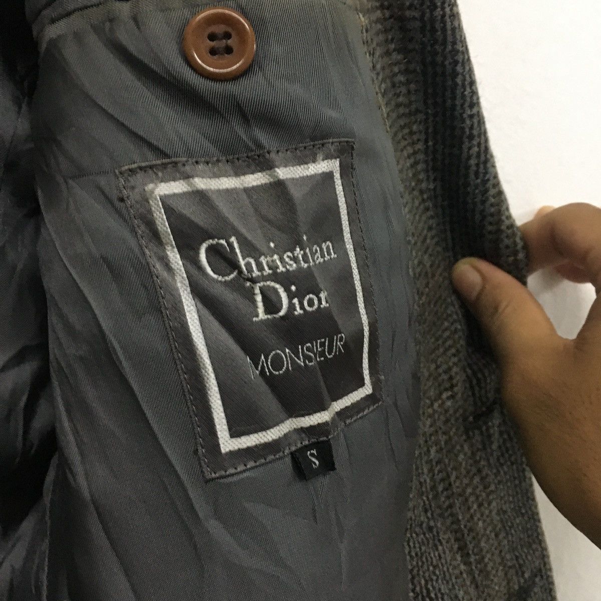 Christian Dior Monsieur Vintage Christian Dior Tweed Wool Single Breasted Blazer Size US S / EU 44-46 / 1 - 14 Thumbnail
