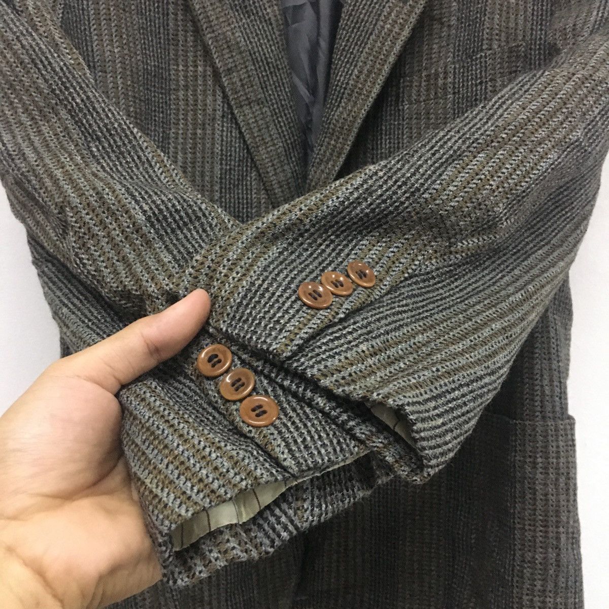 Christian Dior Monsieur Vintage Christian Dior Tweed Wool Single Breasted Blazer Size US S / EU 44-46 / 1 - 7 Thumbnail