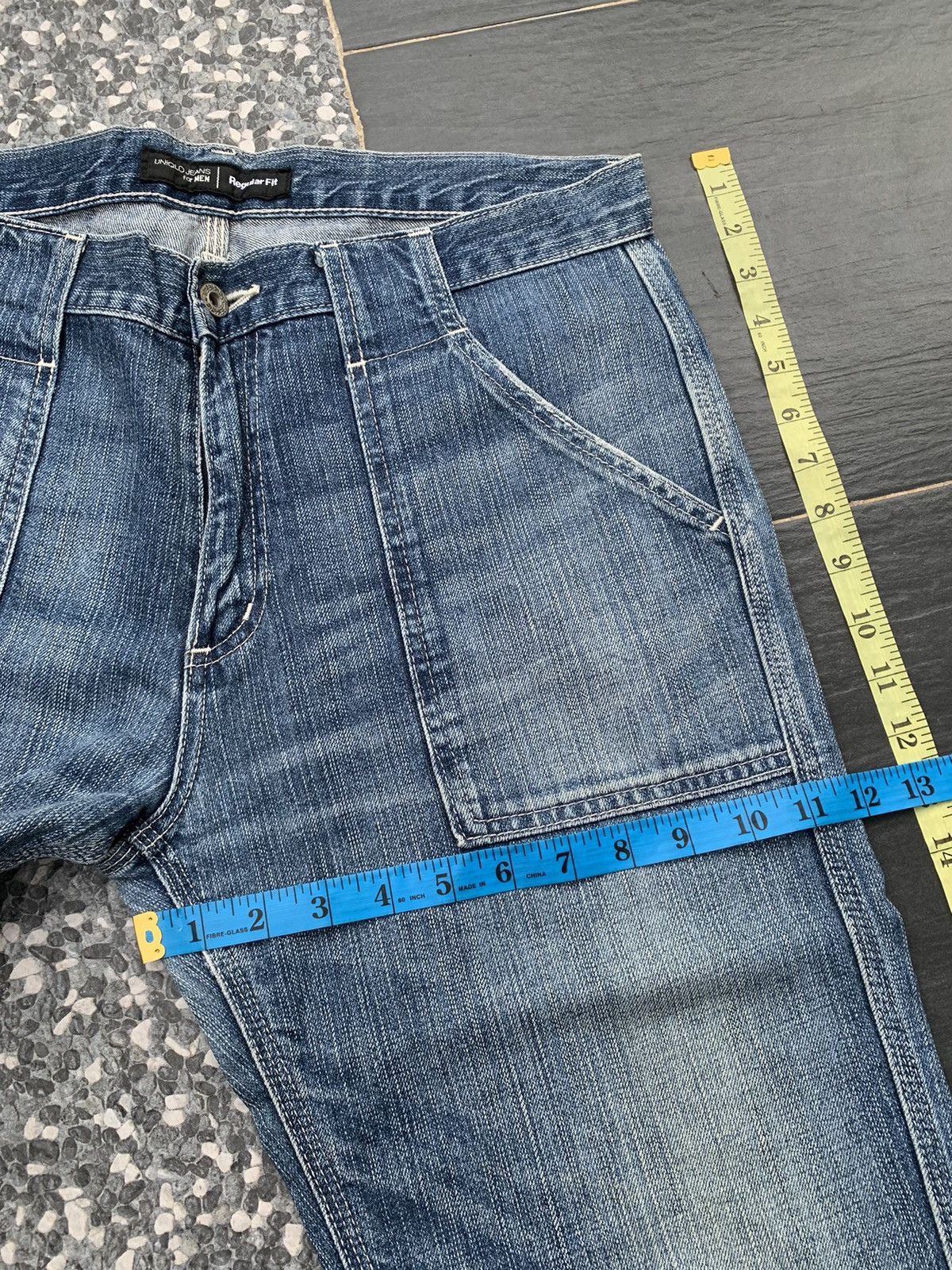 Uniqlo Uniqlo Faded Wash Denim Size US 35 - 10 Thumbnail