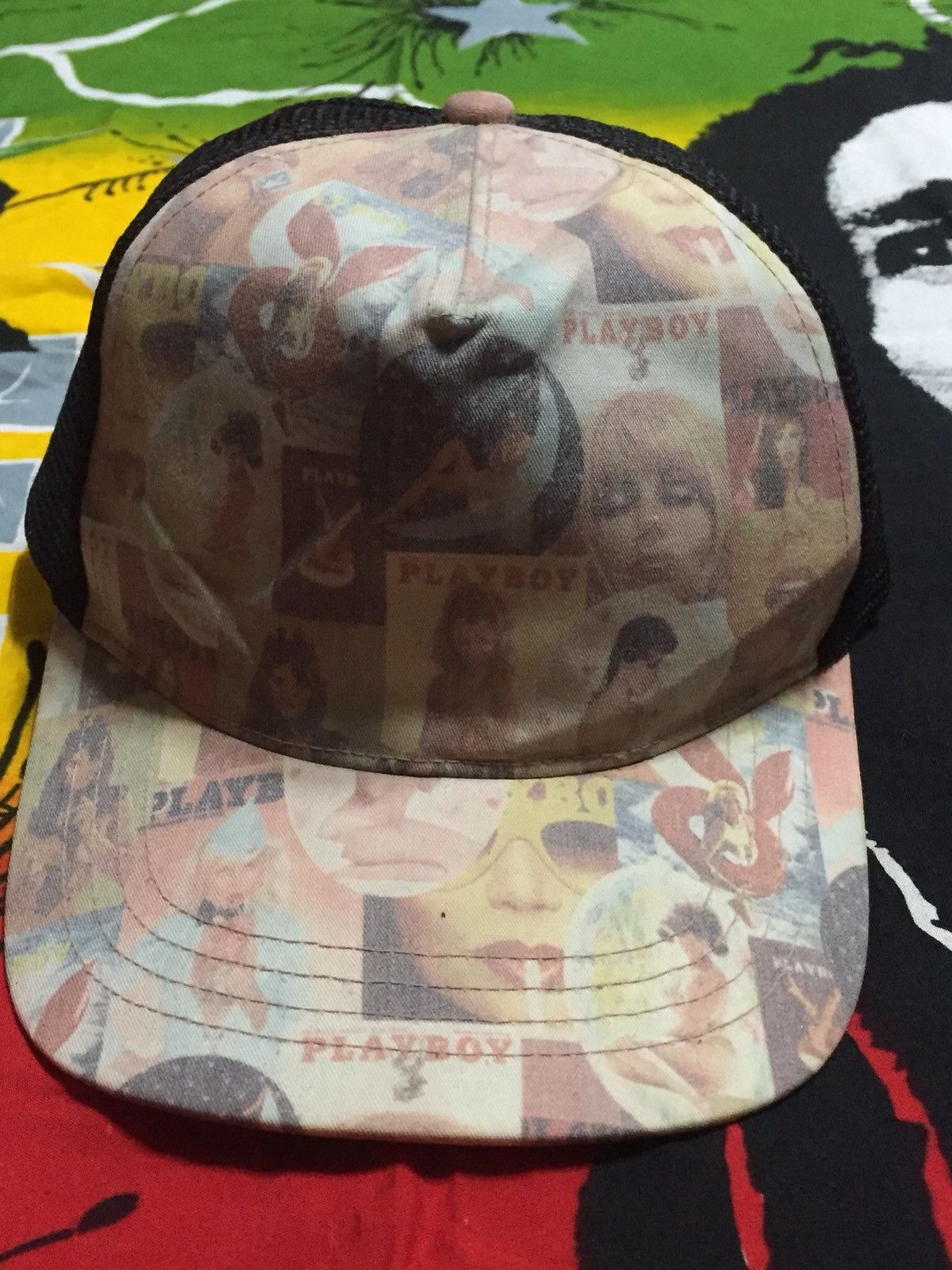 Playboy Vintage Playboy all over printed cap streetwear fashion JPN Size ONE SIZE - 2 Thumbnail