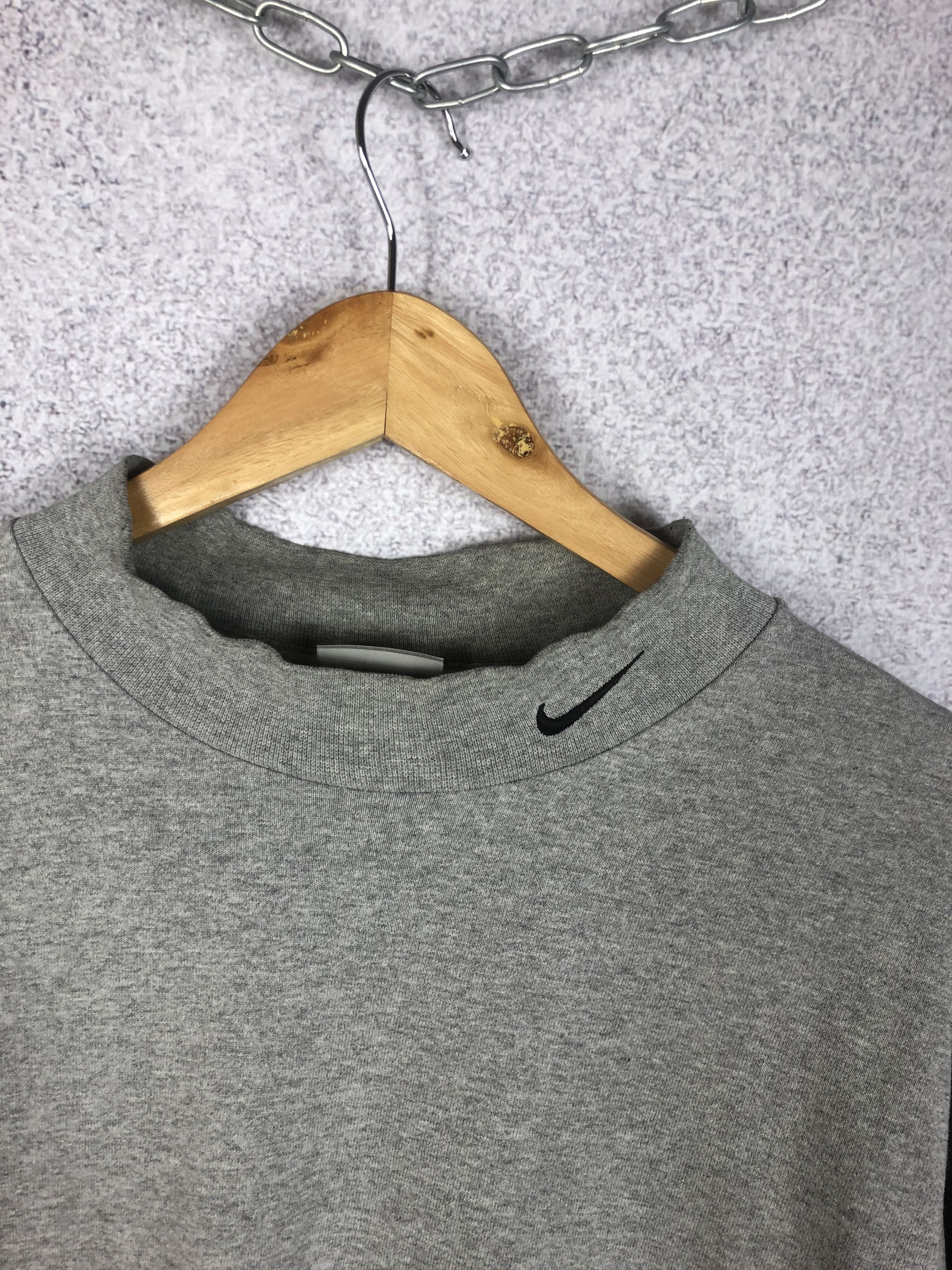 Nike Nike Vintage Small Swoosh Sweatshirt Turtleneck Size US L / EU 52-54 / 3 - 2 Thumbnail