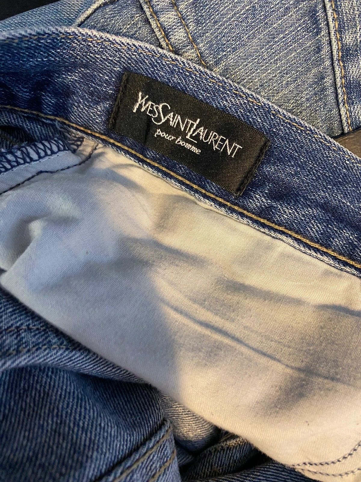 Yves Saint Laurent 36x32 YSL Jeans Denim Pants Size US 36 / EU 52 - 11 Thumbnail