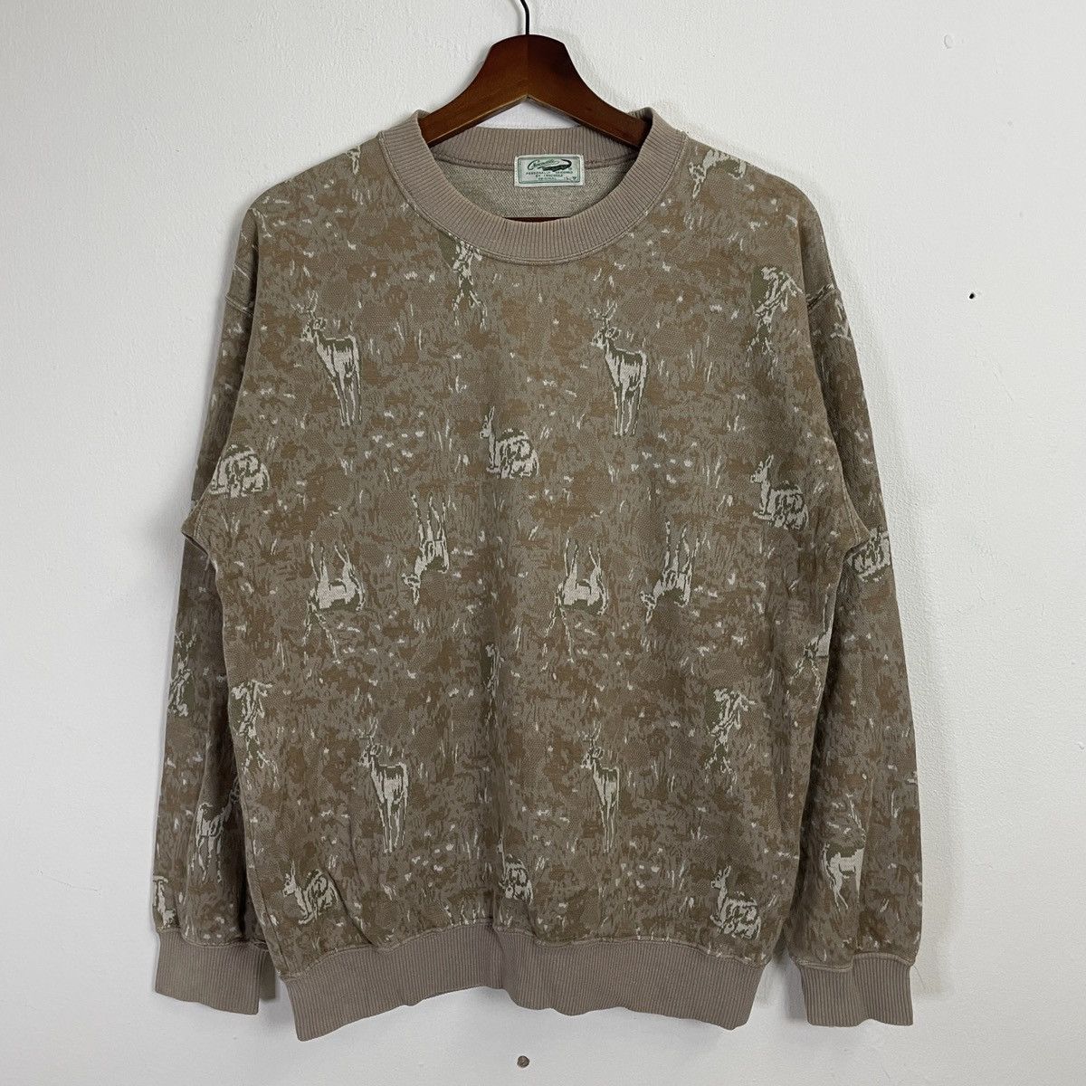 Vintage Vintage Crocodile Fullprint Crewneck Sweatshirt Size US L / EU 52-54 / 3 - 1 Thumbnail