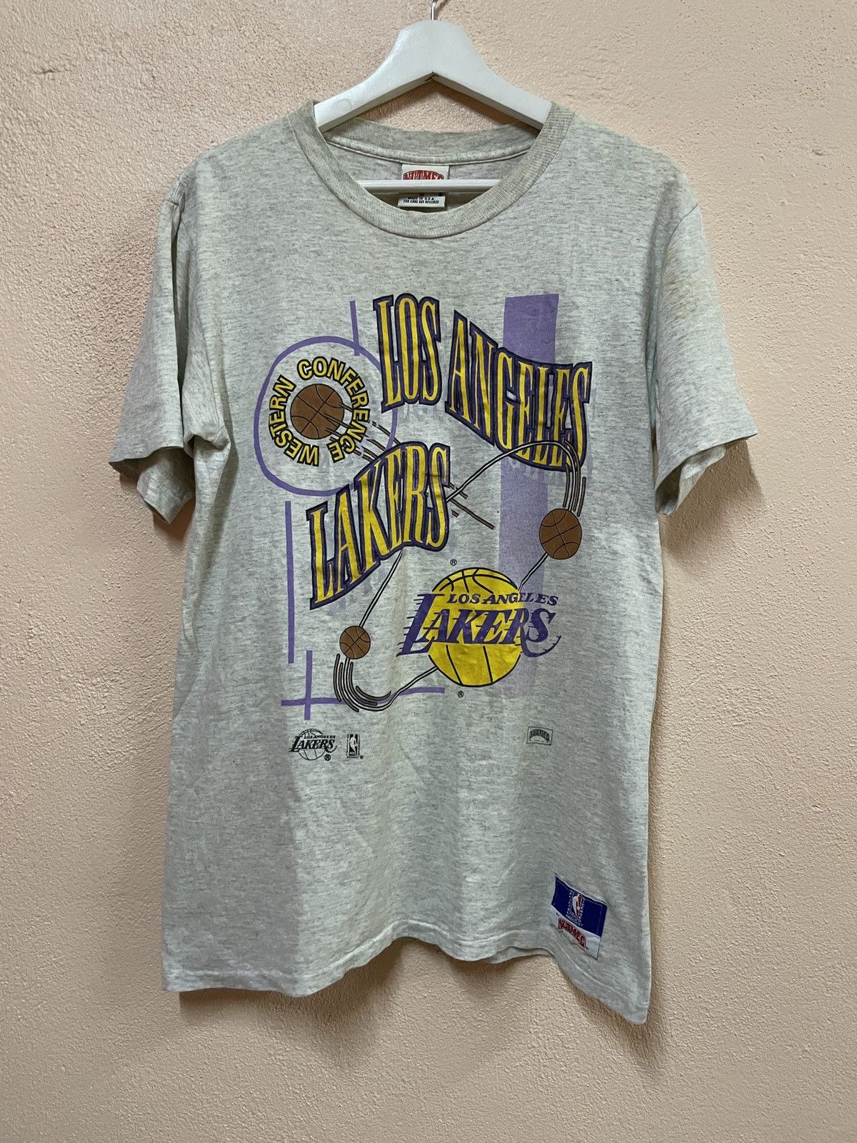 NBA VINTAGE LA LAKERS NBA ALL STARS NUTMEG DISTRESSED STAIN Size US M / EU 48-50 / 2 - 2 Thumbnail