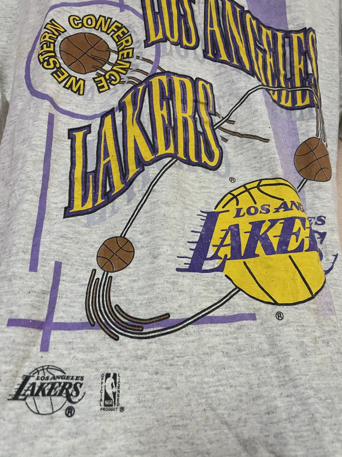 NBA VINTAGE LA LAKERS NBA ALL STARS NUTMEG DISTRESSED STAIN Size US M / EU 48-50 / 2 - 6 Thumbnail