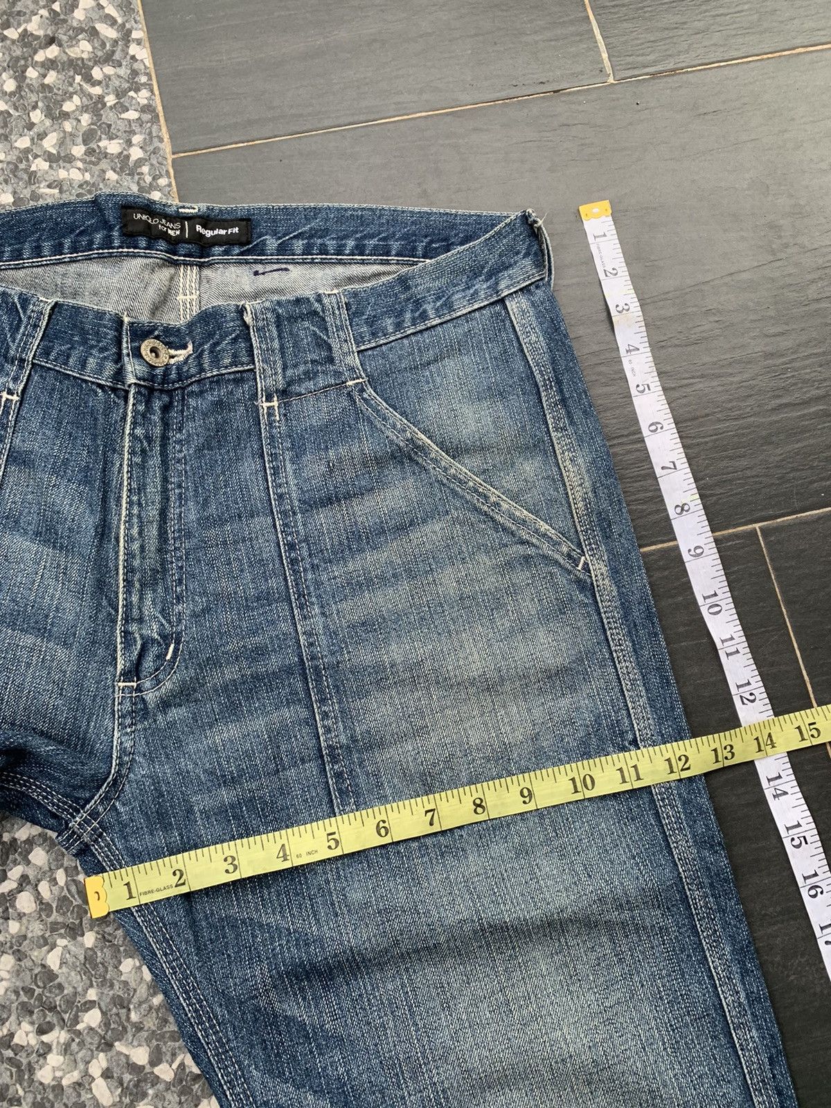 Uniqlo Uniqlo Faded Wash Denim Size US 36 / EU 52 - 11 Thumbnail