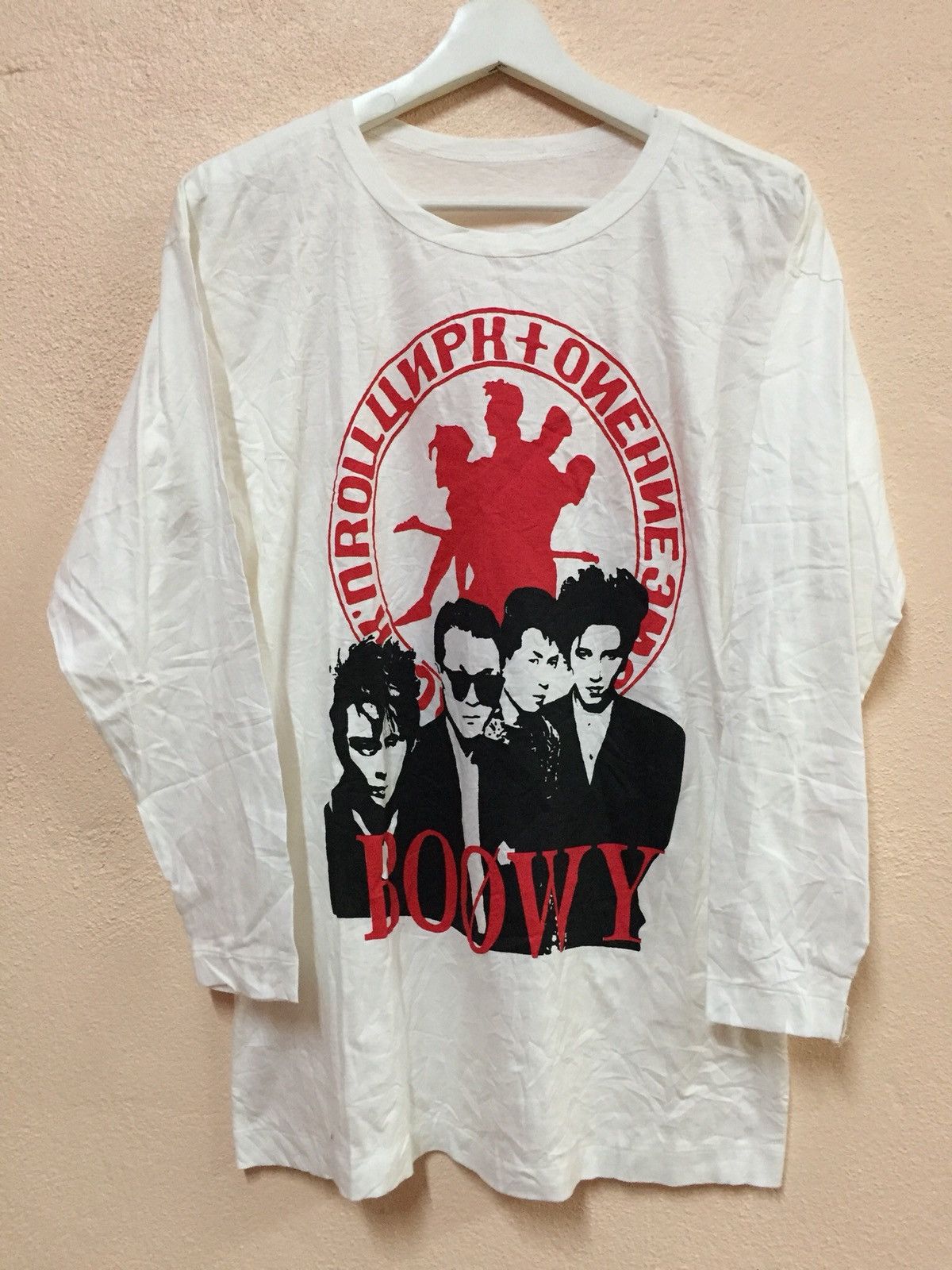 Band Tees VINTAGE BOOWY JAPAN ROCK BAND POST-PUNK NEW-WAVE THE CURE Size US M / EU 48-50 / 2 - 4 Thumbnail