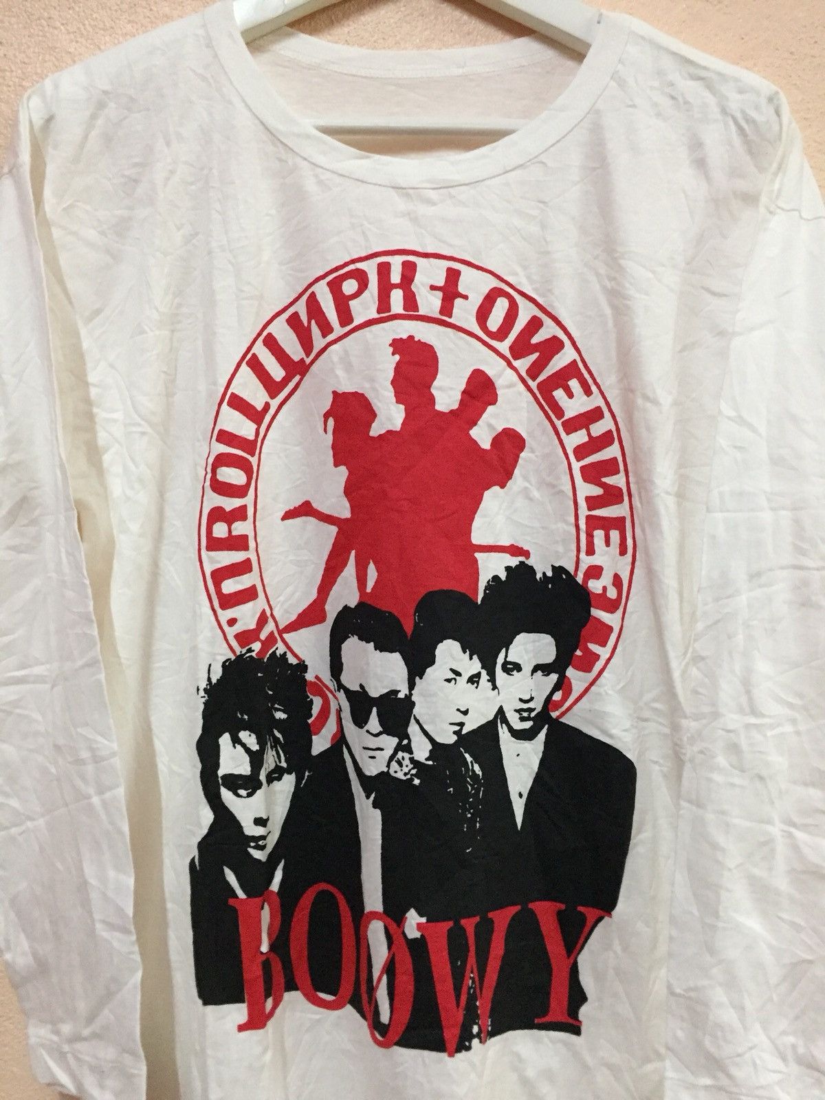 Band Tees VINTAGE BOOWY JAPAN ROCK BAND POST-PUNK NEW-WAVE THE CURE Size US M / EU 48-50 / 2 - 5 Thumbnail