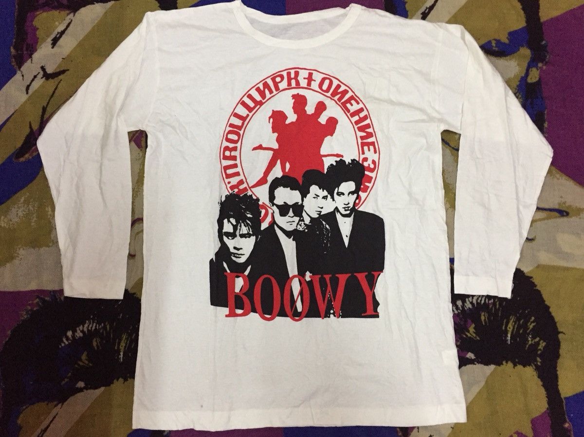Band Tees VINTAGE BOOWY JAPAN ROCK BAND POST-PUNK NEW-WAVE THE CURE Size US M / EU 48-50 / 2 - 1 Thumbnail
