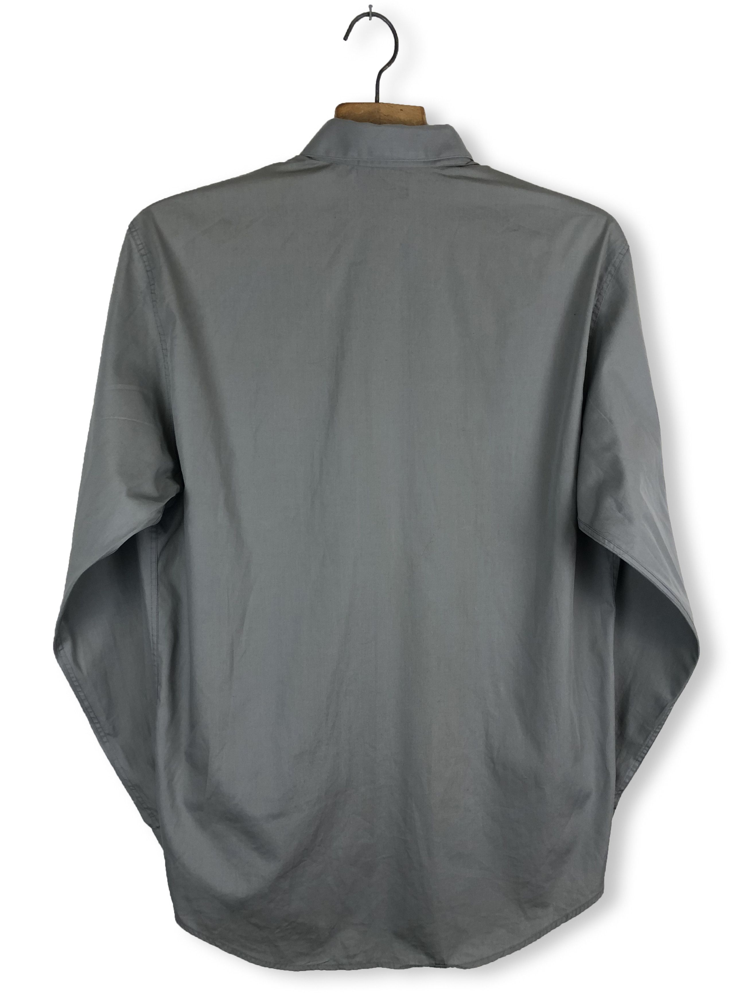 Versace Vintage VERSACE Gray Formal Shirt M86 Size 42S - 7 Thumbnail