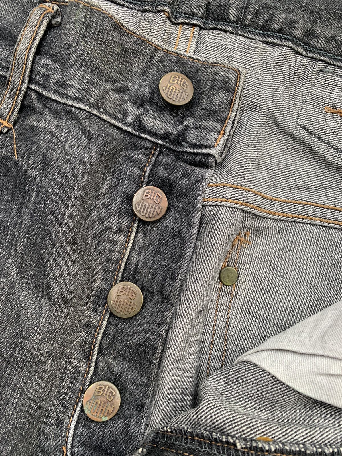 Big John Vintage Big John Distressed Denim Size US 37 - 5 Thumbnail