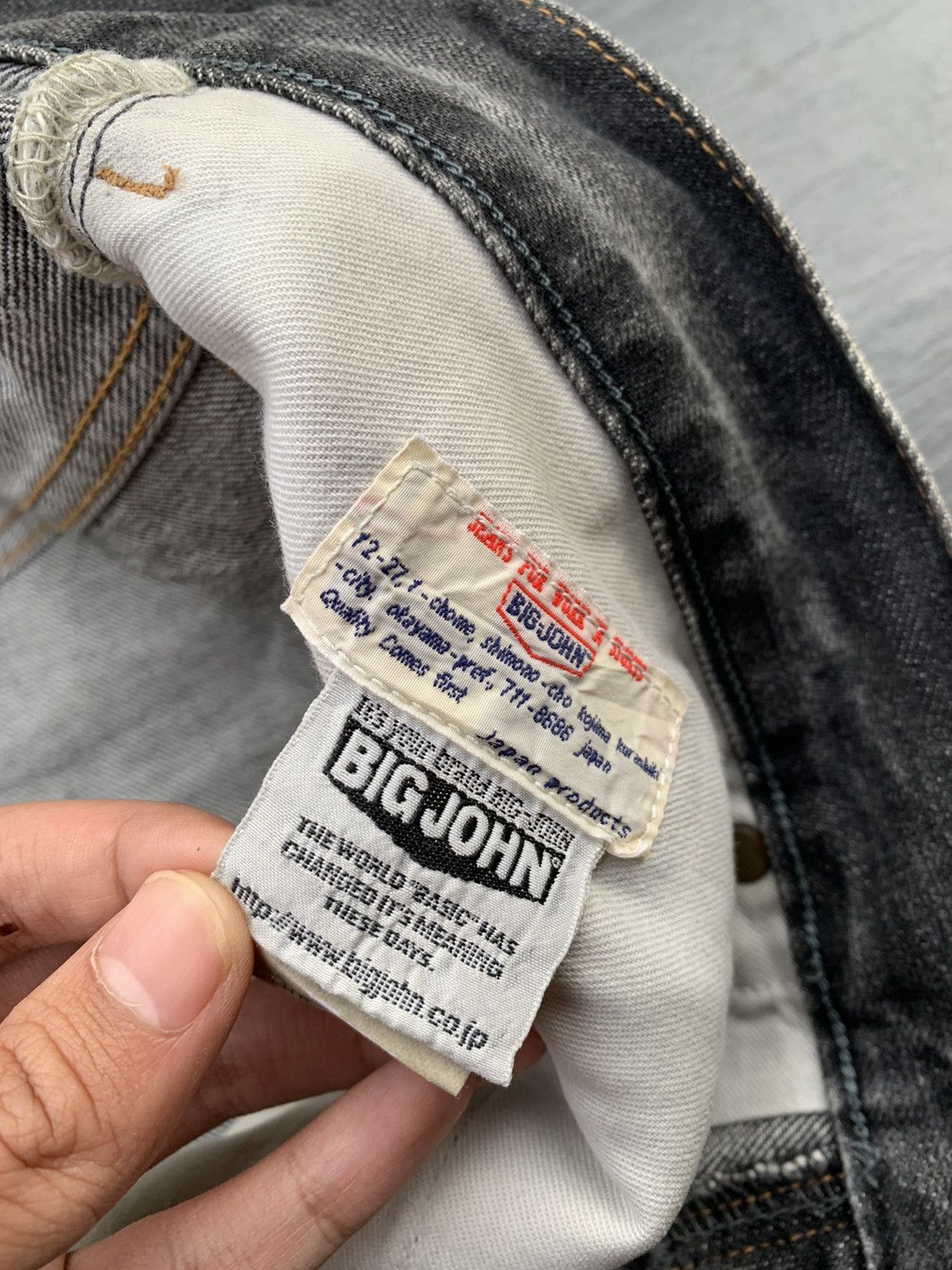 Big John Vintage Big John Distressed Denim Size US 37 - 6 Thumbnail