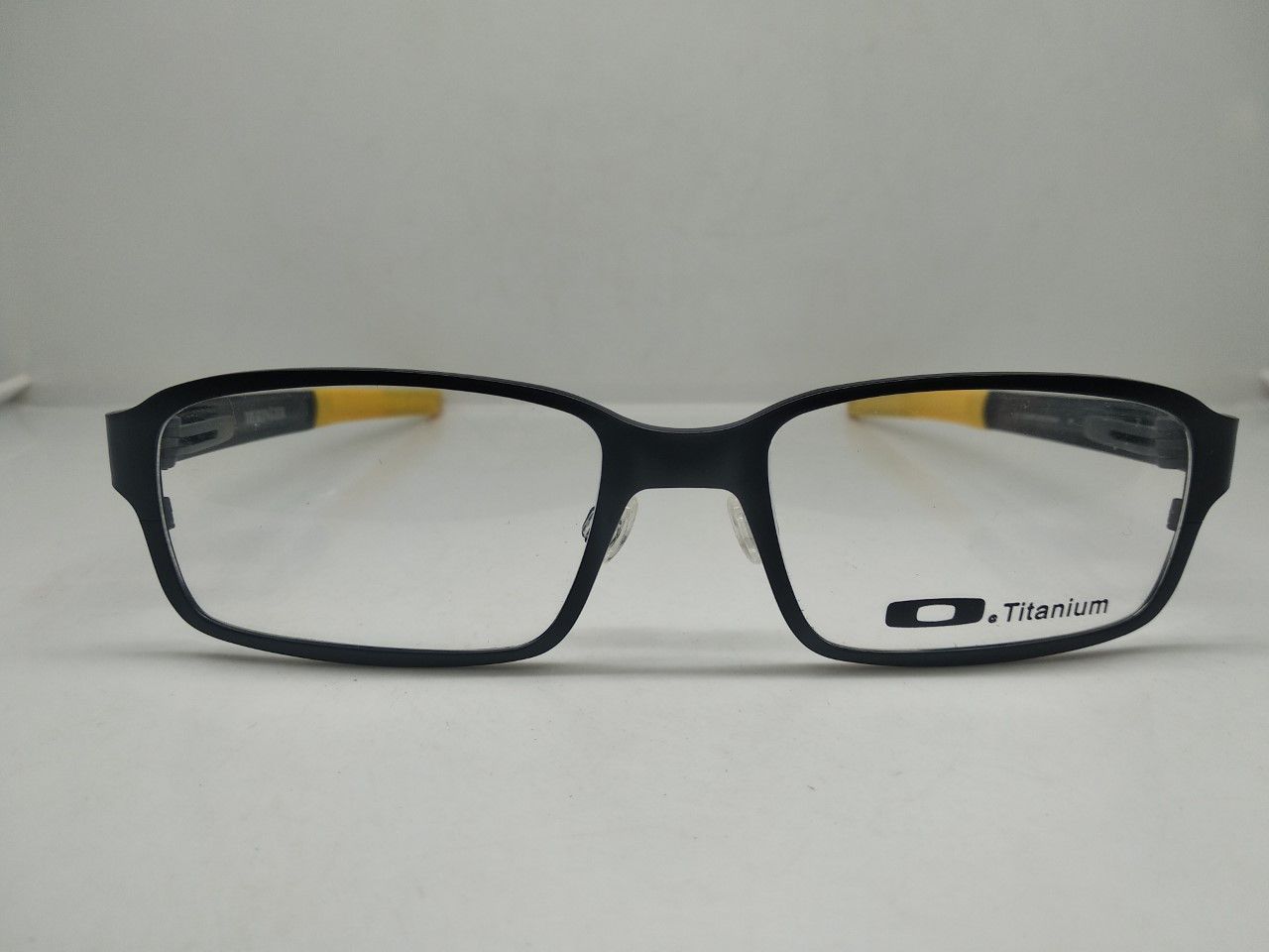 image of Mod Iconic Oakley Deringer Titanium Eyeglasses Livestrong in Matte Black, Men's