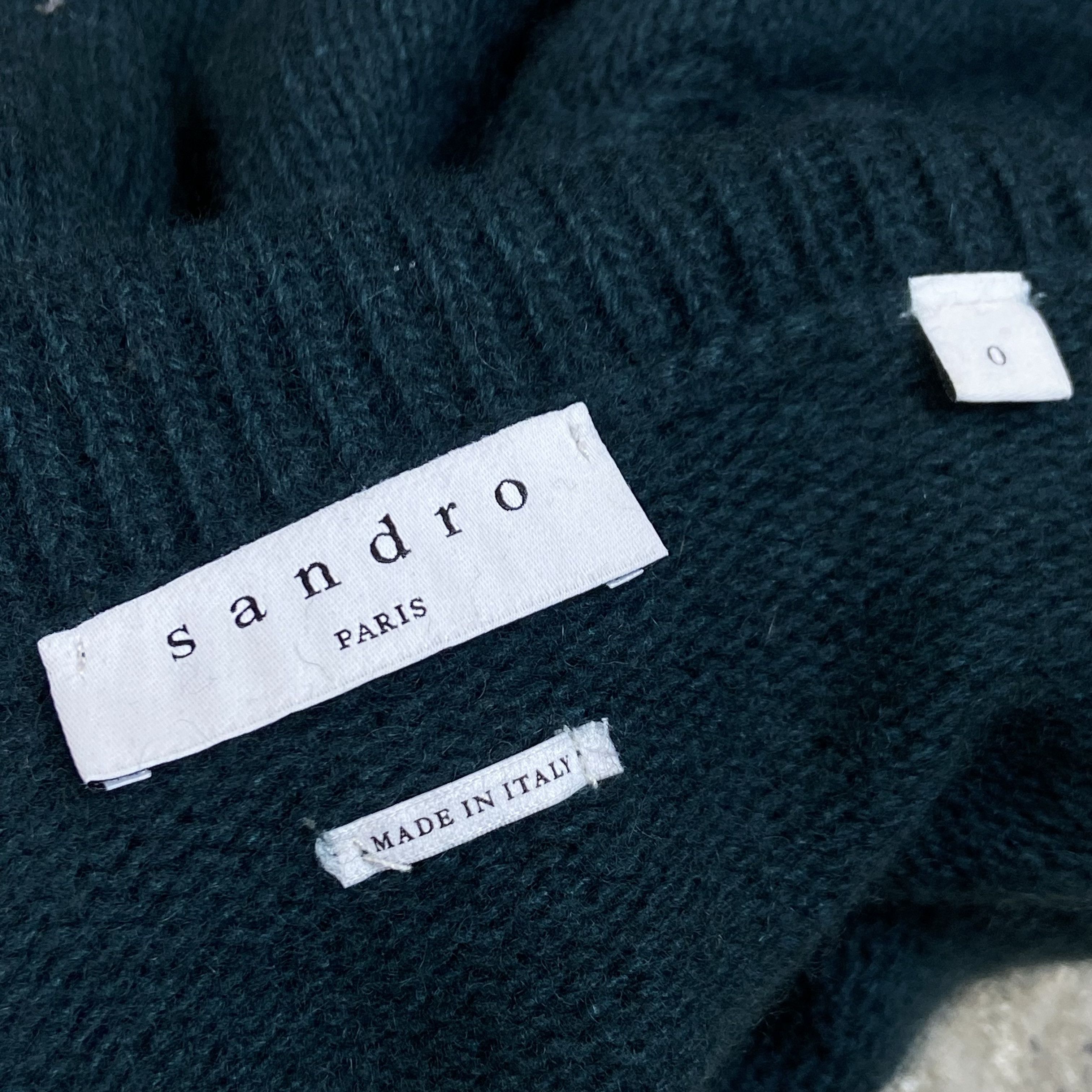 Sandro SANDRO SWING! RARE WOOL HEAVY KNITTED GOLF SWEATER - № 1079 Size US S / EU 44-46 / 1 - 5 Thumbnail