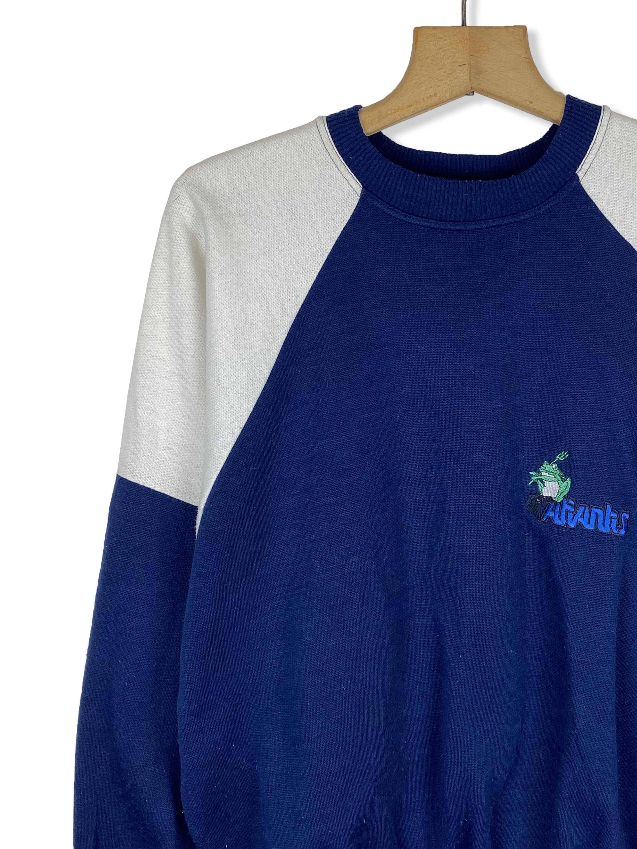 Other Vintage ATLANTIS Navy Sweatshirt M331 Size US XL / EU 56 / 4 - 3 Thumbnail