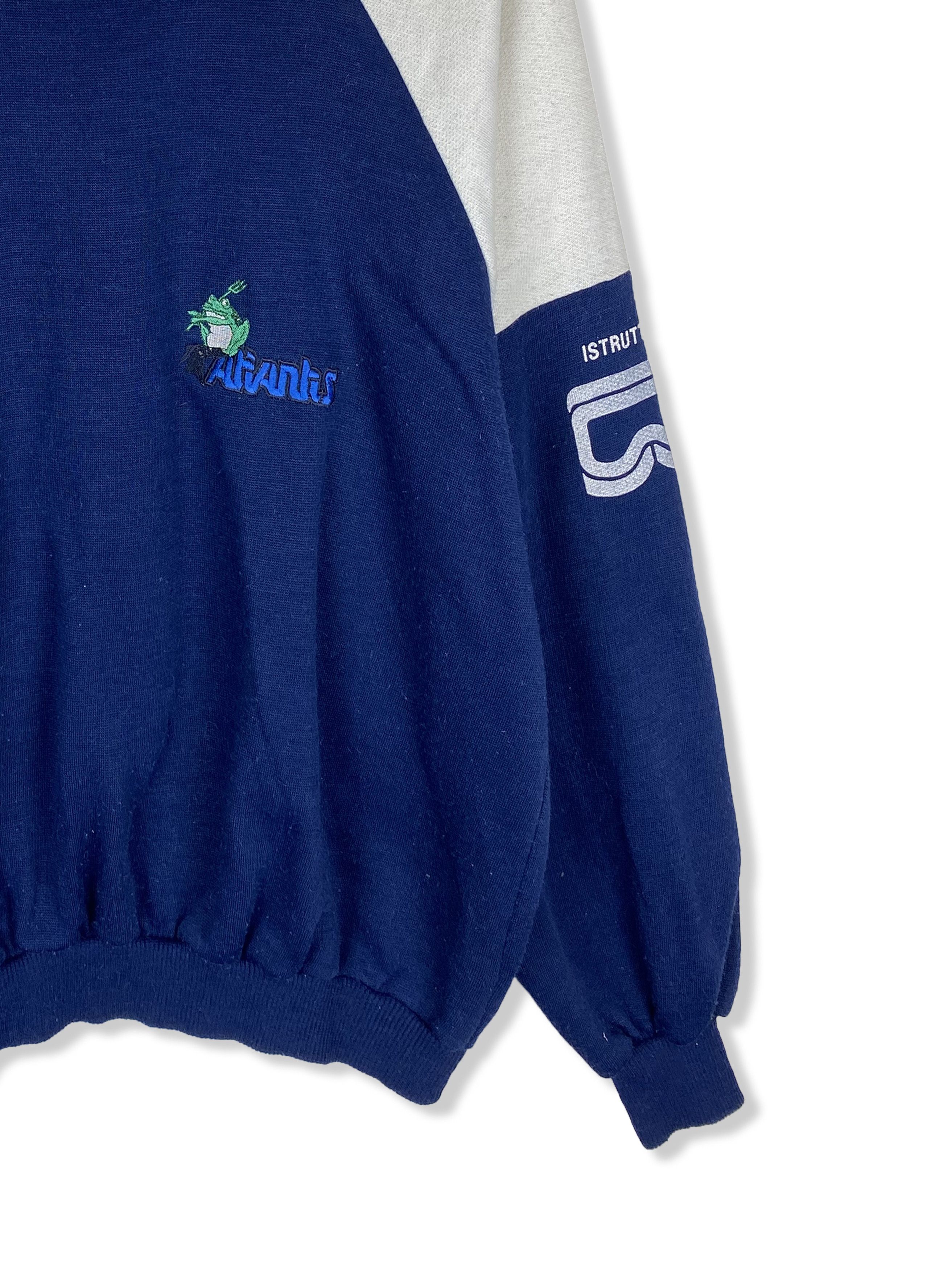 Other Vintage ATLANTIS Navy Sweatshirt M331 Size US XL / EU 56 / 4 - 2 Thumbnail