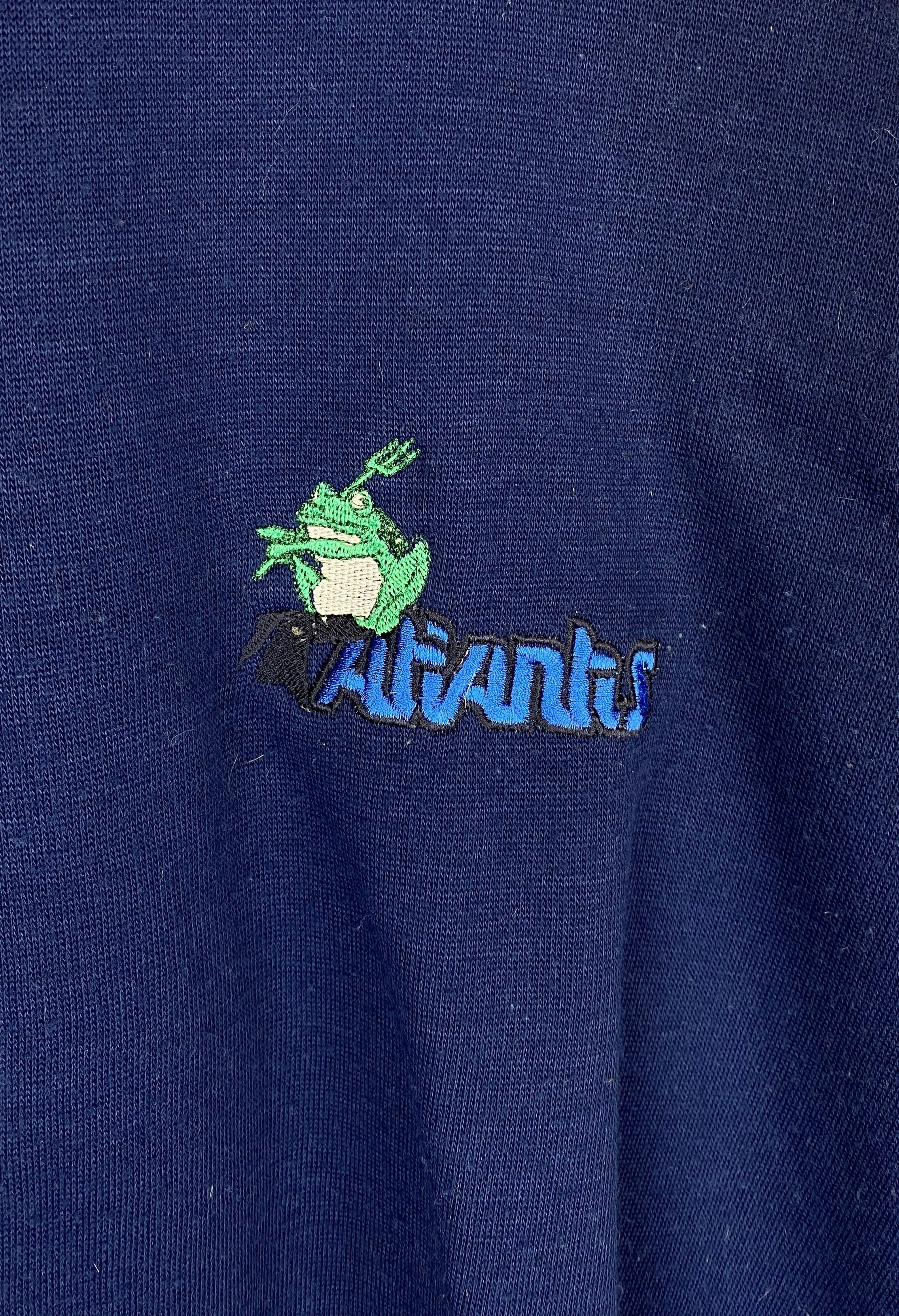 Other Vintage ATLANTIS Navy Sweatshirt M331 Size US XL / EU 56 / 4 - 4 Thumbnail