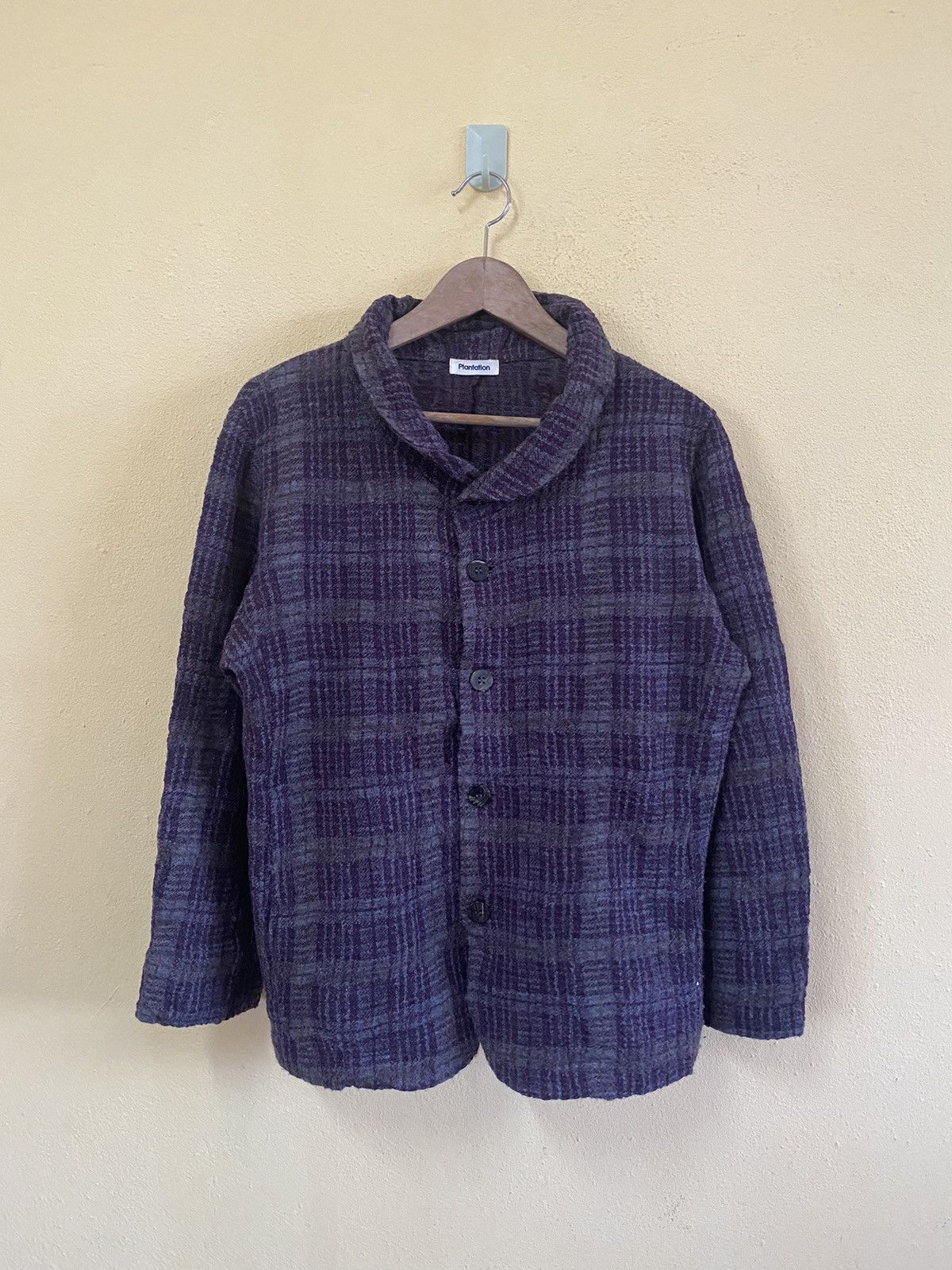 Designer × Issey Miyake × Japanese Brand Plantation By Issey Miyake Plaid Shirt Size M / US 6-8 / IT 42-44 - 1 Thumbnail