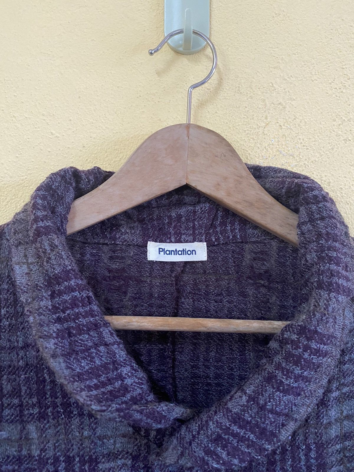 Designer × Issey Miyake × Japanese Brand Plantation By Issey Miyake Plaid Shirt Size M / US 6-8 / IT 42-44 - 2 Thumbnail