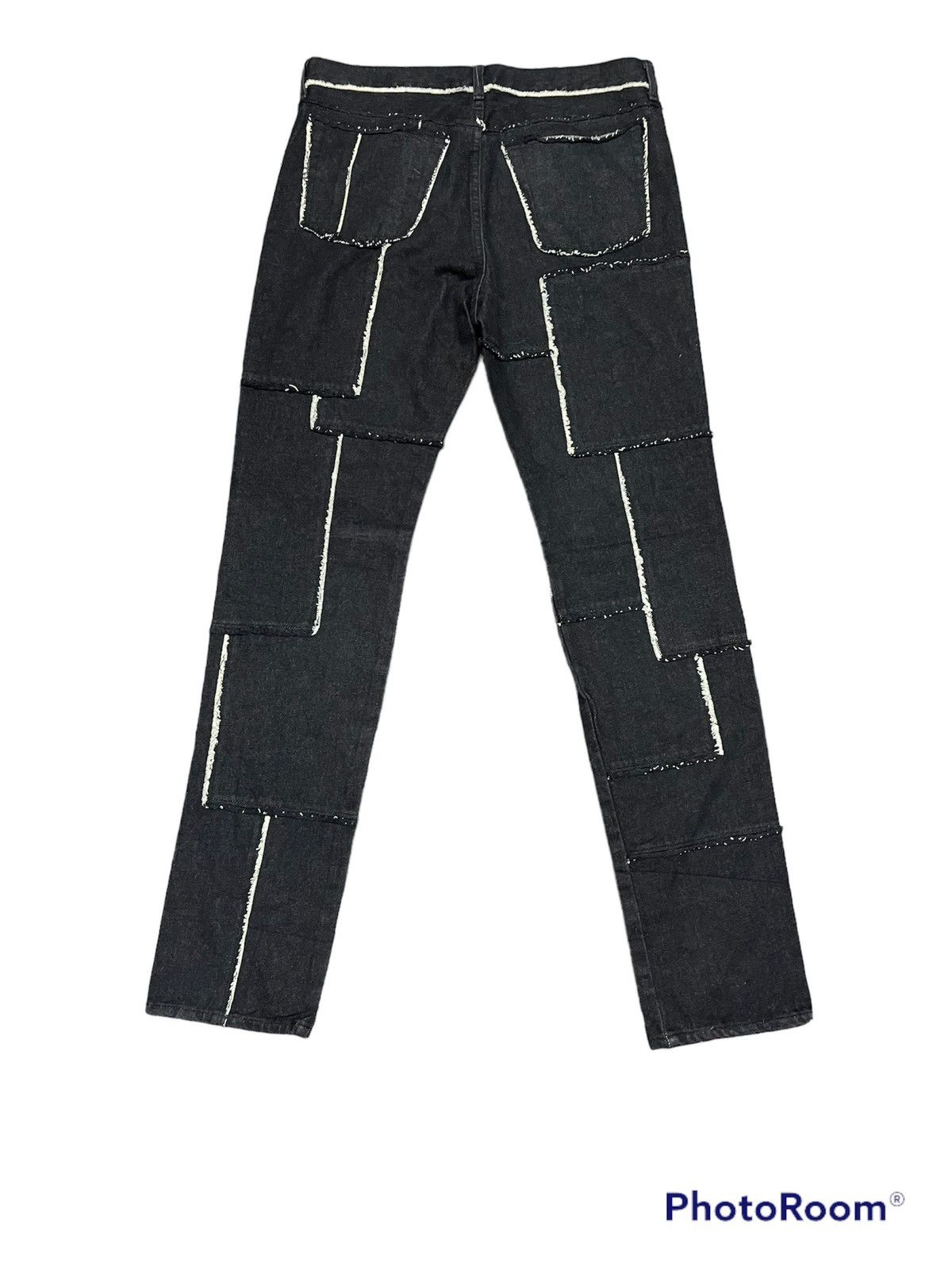 Japanese Brand Abx denim patchwork design Size US 33 - 2 Thumbnail