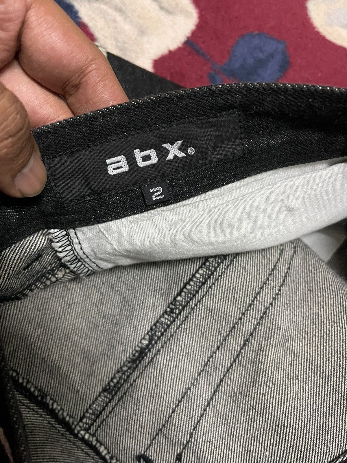 Japanese Brand Abx denim patchwork design Size US 33 - 5 Thumbnail