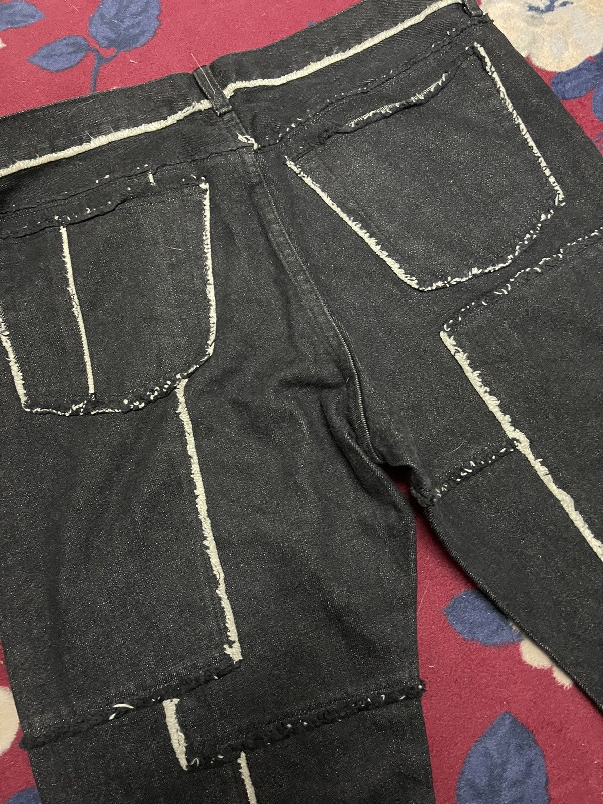 Japanese Brand Abx denim patchwork design Size US 33 - 4 Thumbnail