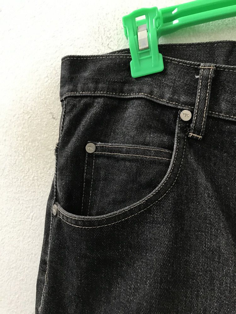 Yves Saint Laurent 👉🔥 YSL Saint Laurent Made in Macau Black Denim Jeans Size US 31 - 7 Thumbnail