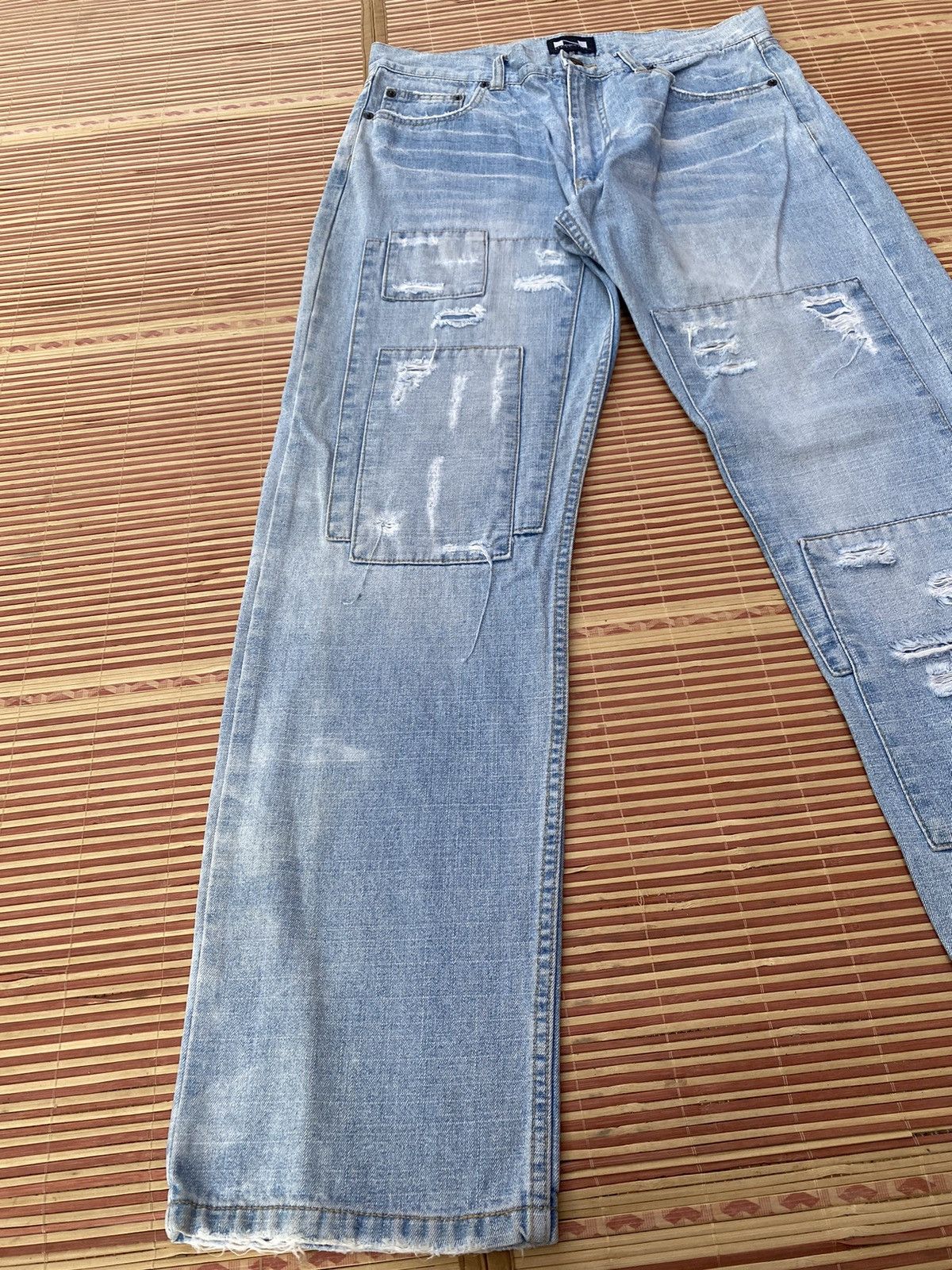 Japanese Brand Vintage Nylaus Hysteric Glamour Inspired Distressed Pant Size US 34 / EU 50 - 4 Thumbnail