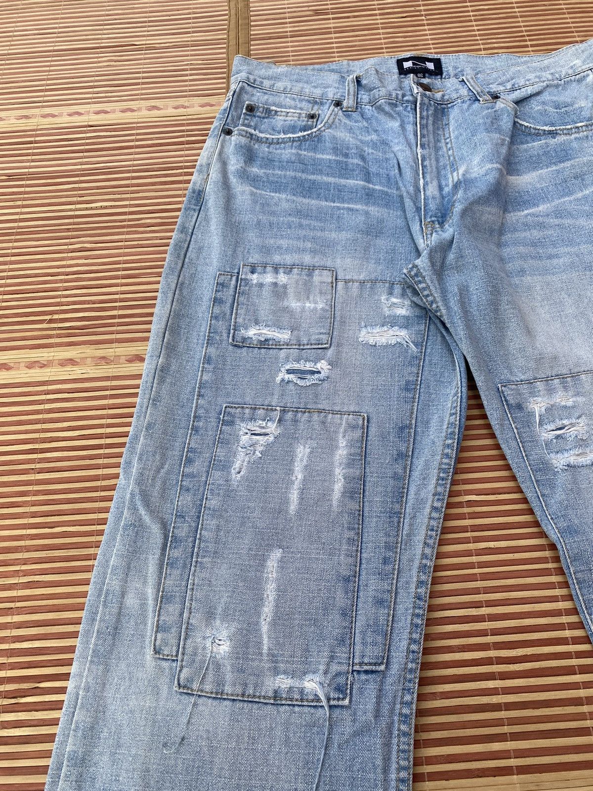 Japanese Brand Vintage Nylaus Hysteric Glamour Inspired Distressed Pant Size US 34 / EU 50 - 5 Thumbnail
