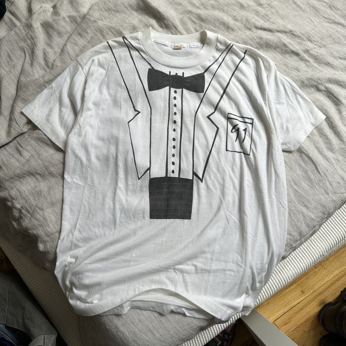 Other × Vintage Vintage 80s Suit Tux Funny Graphic Costume Shirt Size US L / EU 52-54 / 3 - 2 Thumbnail