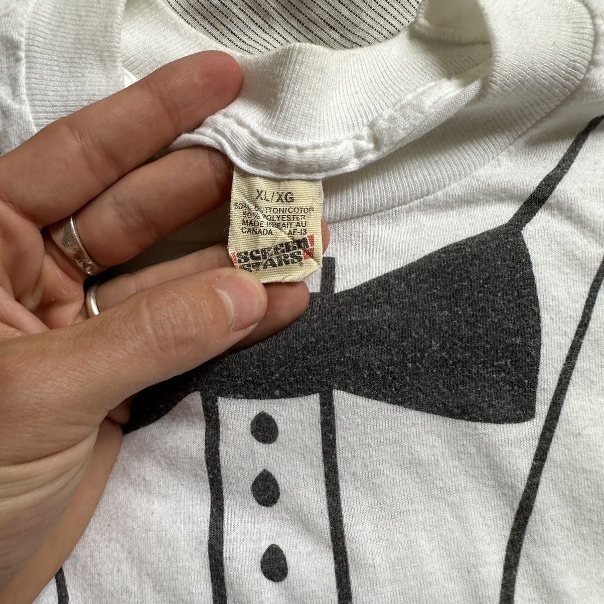 Other × Vintage Vintage 80s Suit Tux Funny Graphic Costume Shirt Size US L / EU 52-54 / 3 - 4 Thumbnail