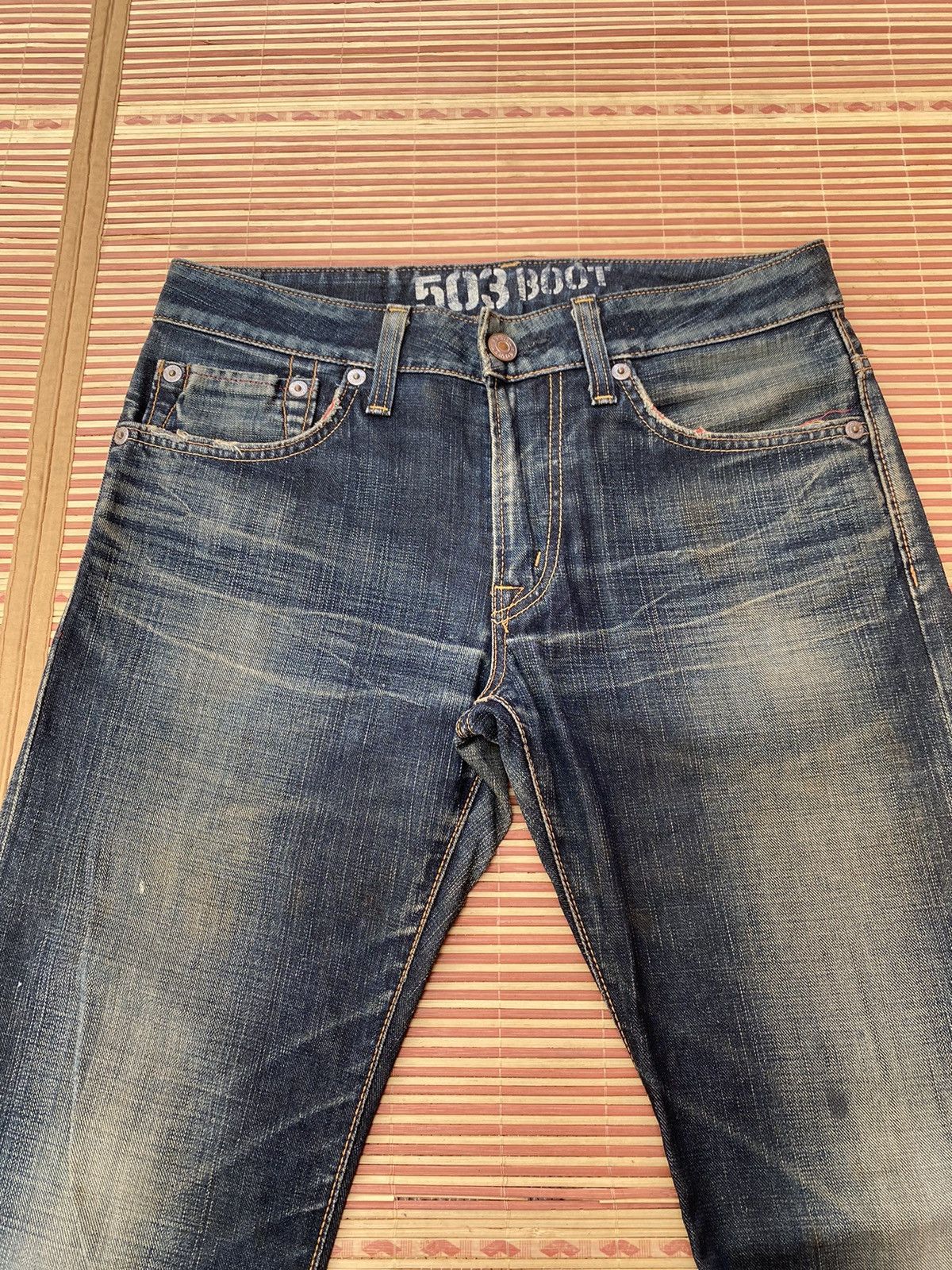Edwin Edwin 503 Blue Trip Vintage Look Flare Pant Made in Japan Size US 34 / EU 50 - 5 Thumbnail