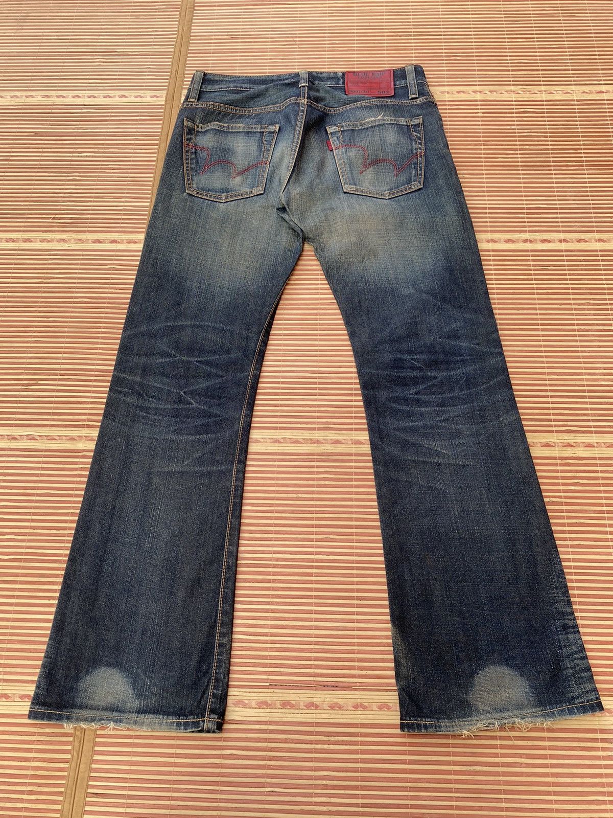 Edwin Edwin 503 Blue Trip Vintage Look Flare Pant Made in Japan Size US 34 / EU 50 - 2 Thumbnail
