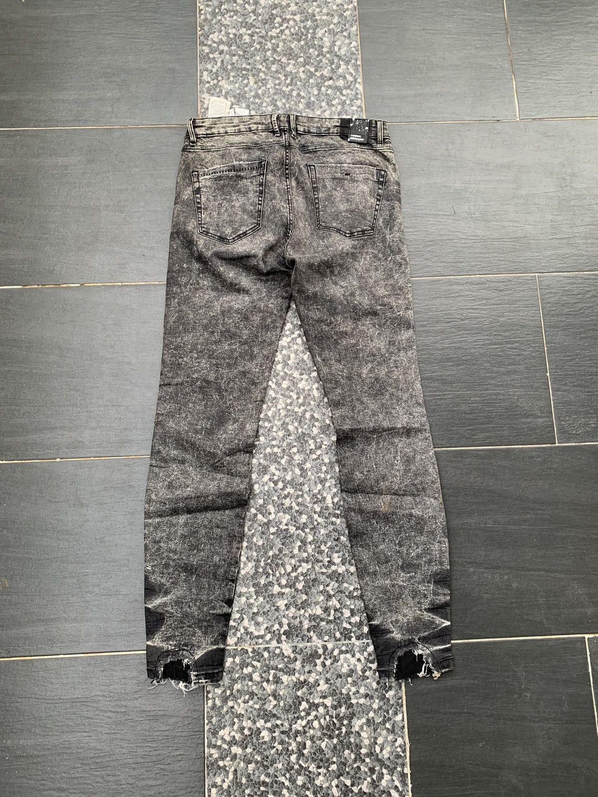 Zara Zara Acid Wash Distressed Denim Size US 29 - 12 Thumbnail