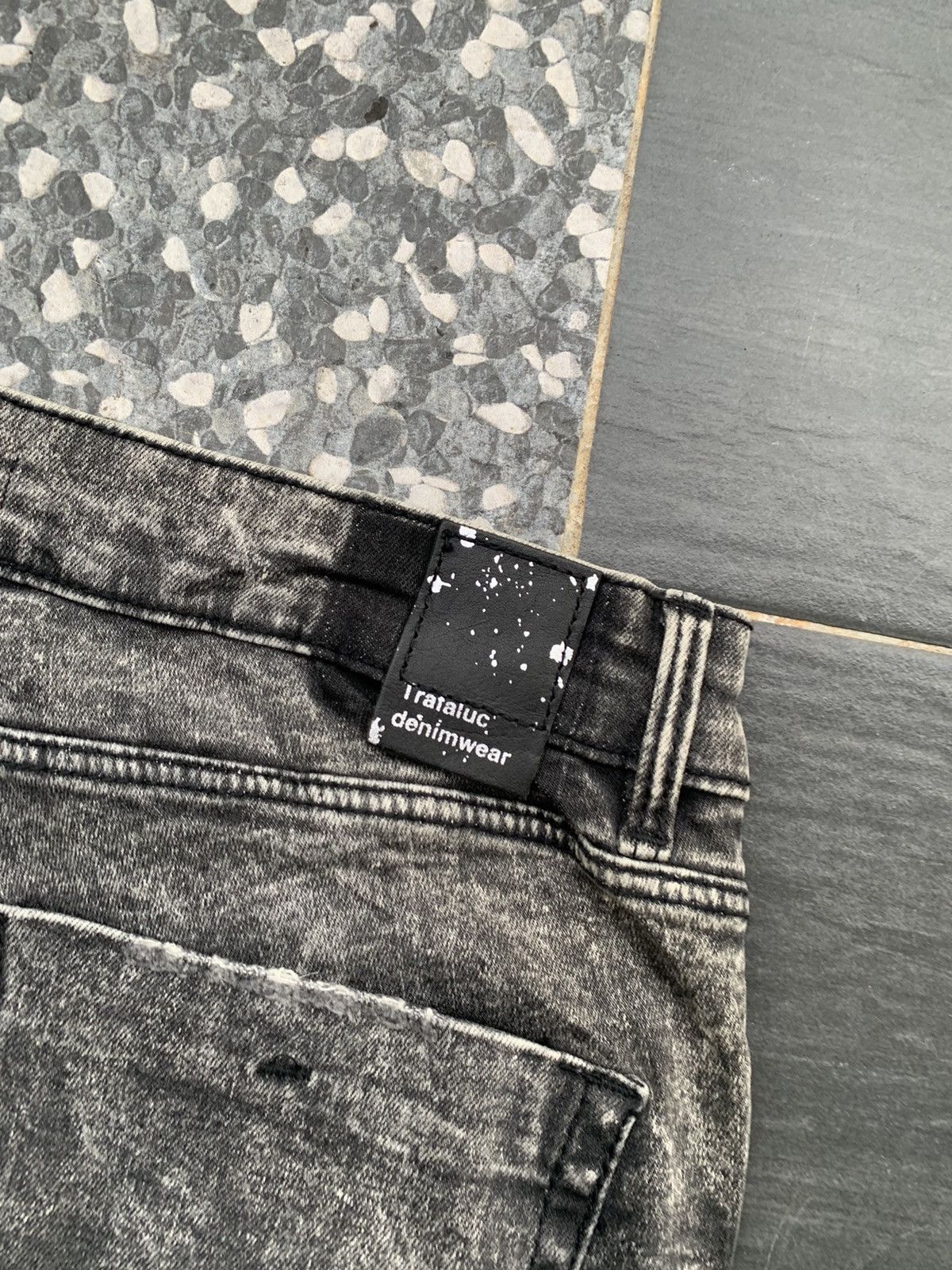 Zara Zara Acid Wash Distressed Denim Size US 29 - 16 Thumbnail