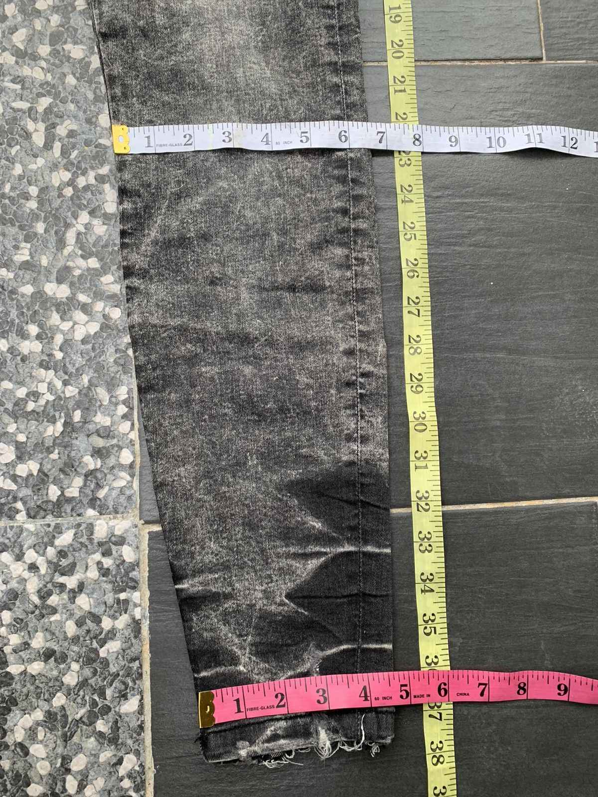 Zara Zara Acid Wash Distressed Denim Size US 29 - 19 Thumbnail