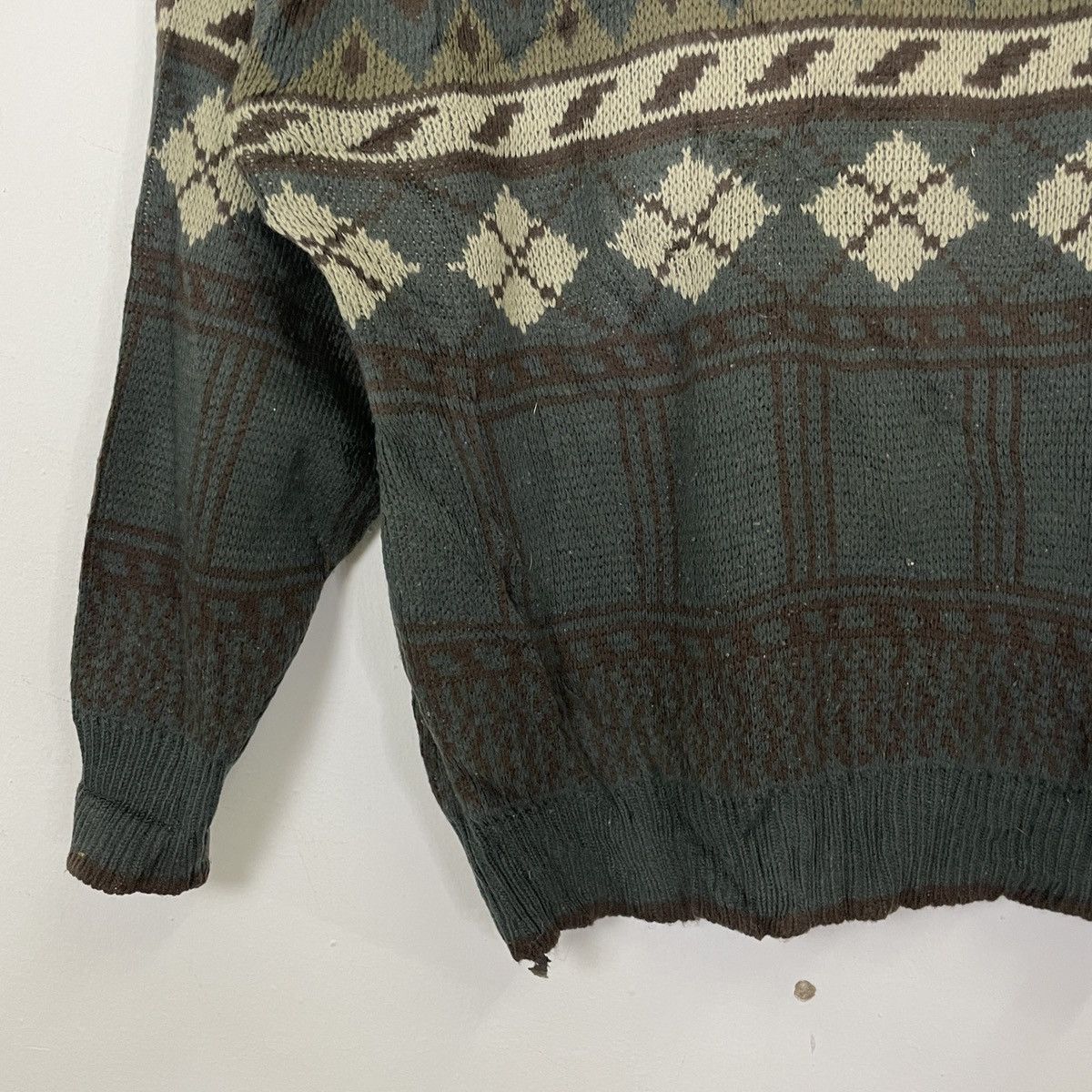 Aran Isles Knitwear Vintage Three Cross Art Motive Jumper Knitwear Size US M / EU 48-50 / 2 - 9 Thumbnail