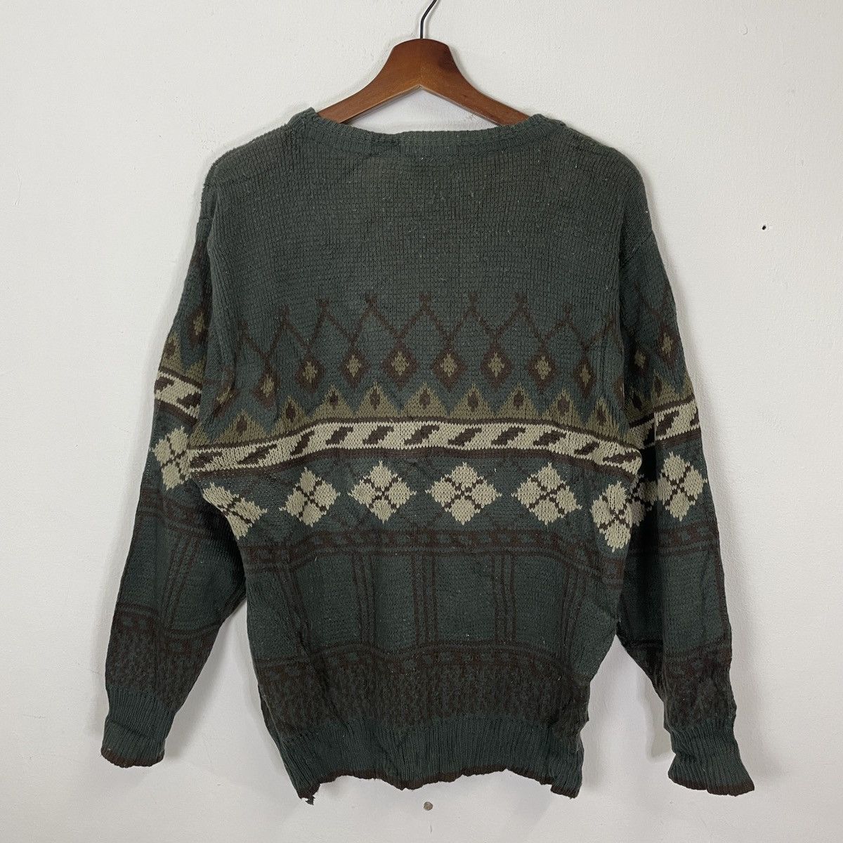 Aran Isles Knitwear Vintage Three Cross Art Motive Jumper Knitwear Size US M / EU 48-50 / 2 - 7 Thumbnail