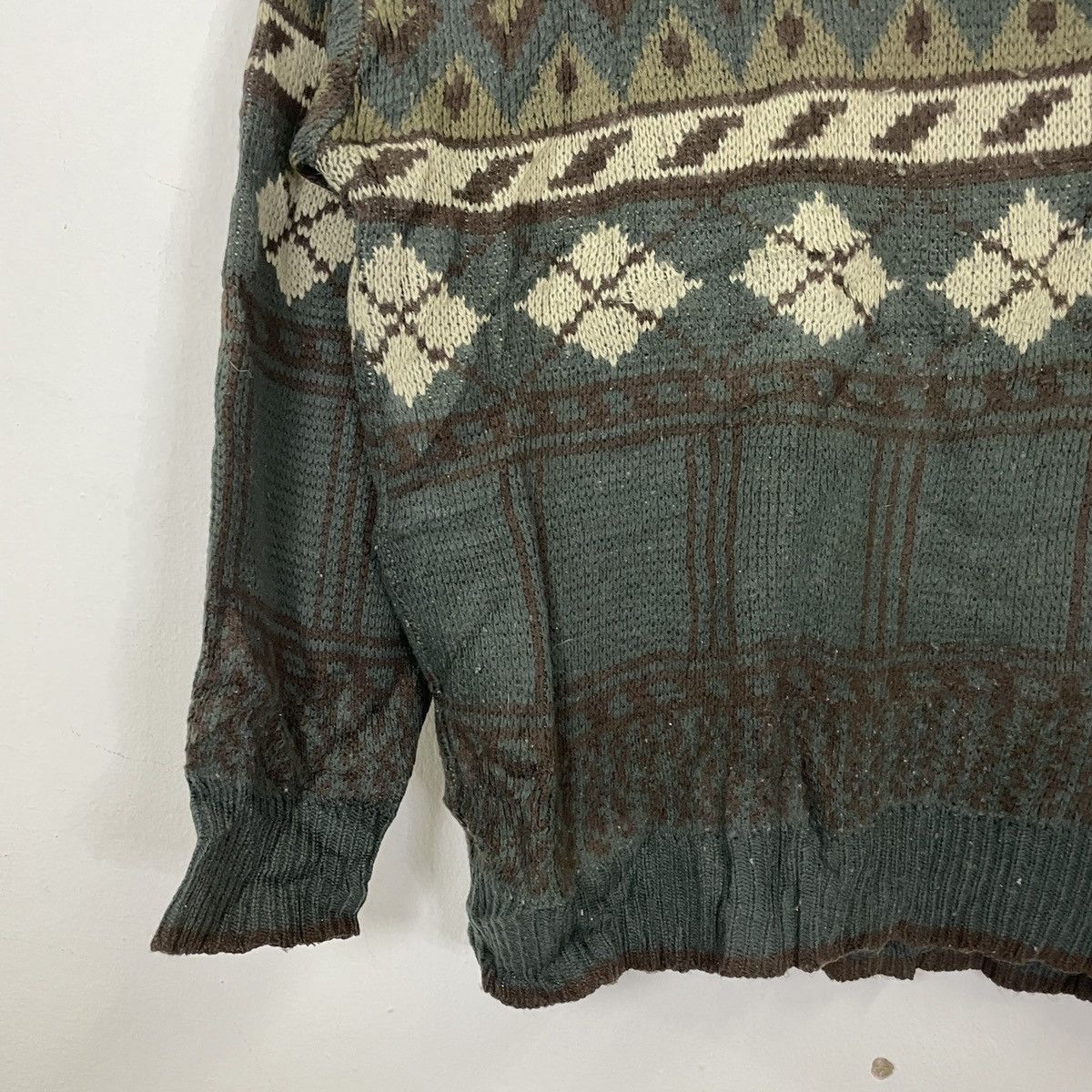 Aran Isles Knitwear Vintage Three Cross Art Motive Jumper Knitwear Size US M / EU 48-50 / 2 - 3 Thumbnail