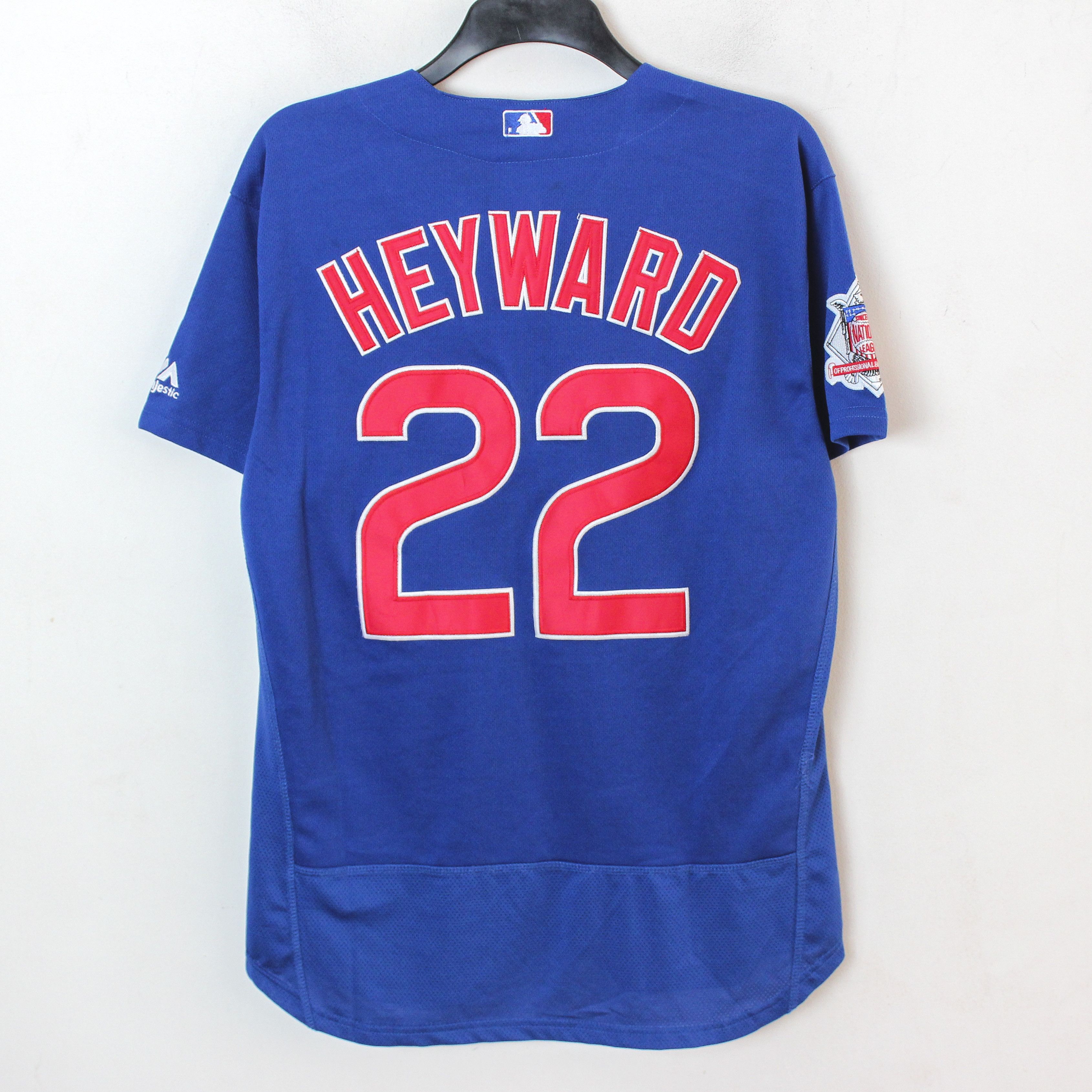 MLB × Majestic CHICAGO CUBS shirt #22 JASON HEYWARD 44 embroiderey jersey Size US XL / EU 56 / 4 - 1 Thumbnail