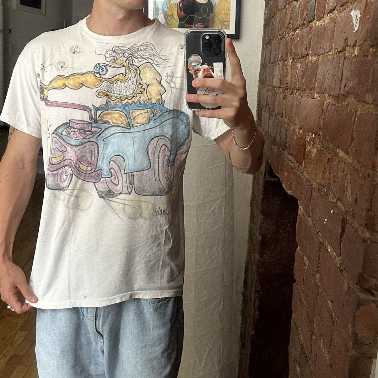 Other × Vintage Vintage 90s 00s Monster Hot Rod Car Aibrush Jack Graphic Tee Size US L / EU 52-54 / 3 - 2 Thumbnail