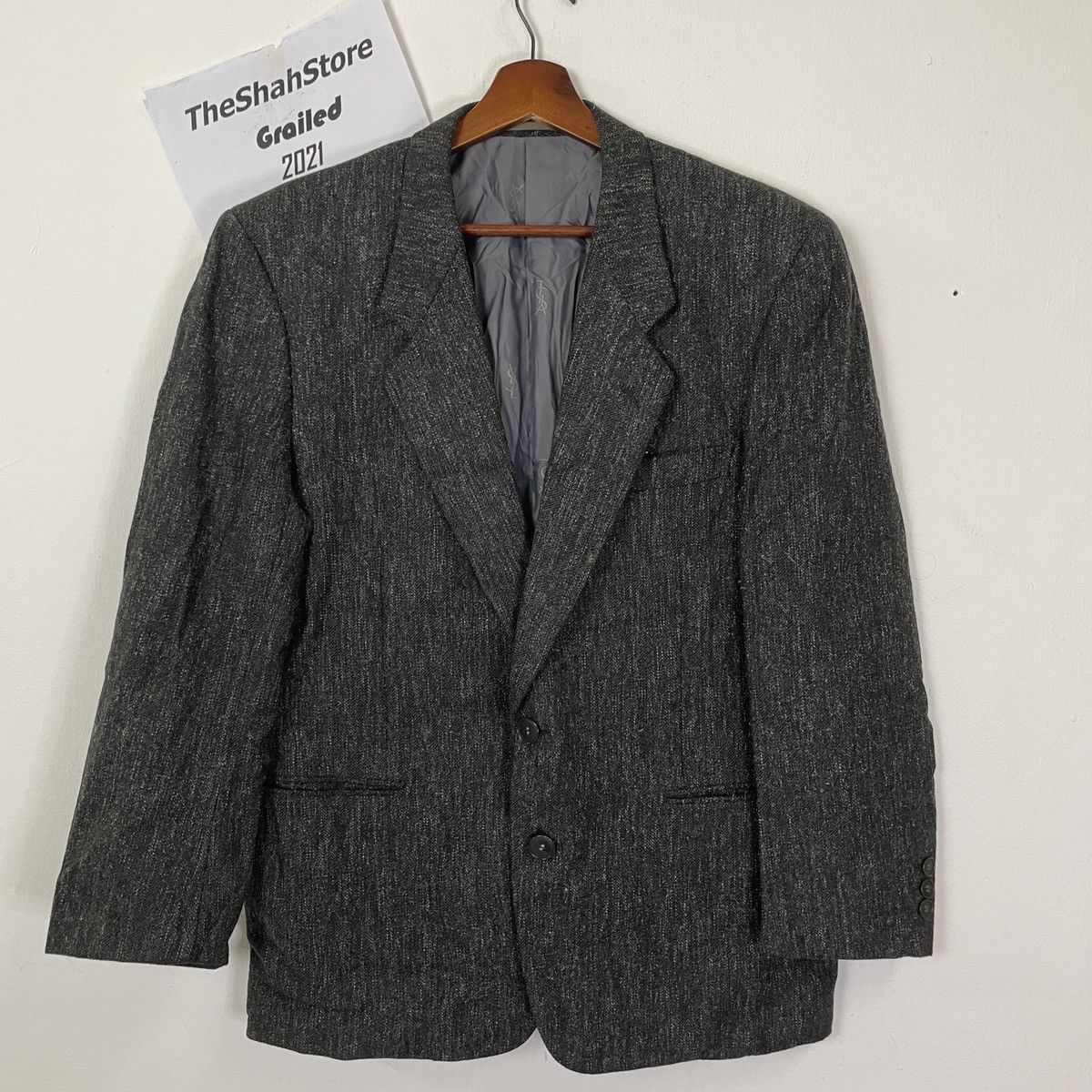 Vintage Vintage Yves Saint Laurent Blazer Coat Jacket Size US M / EU 48-50 / 2 - 1 Thumbnail