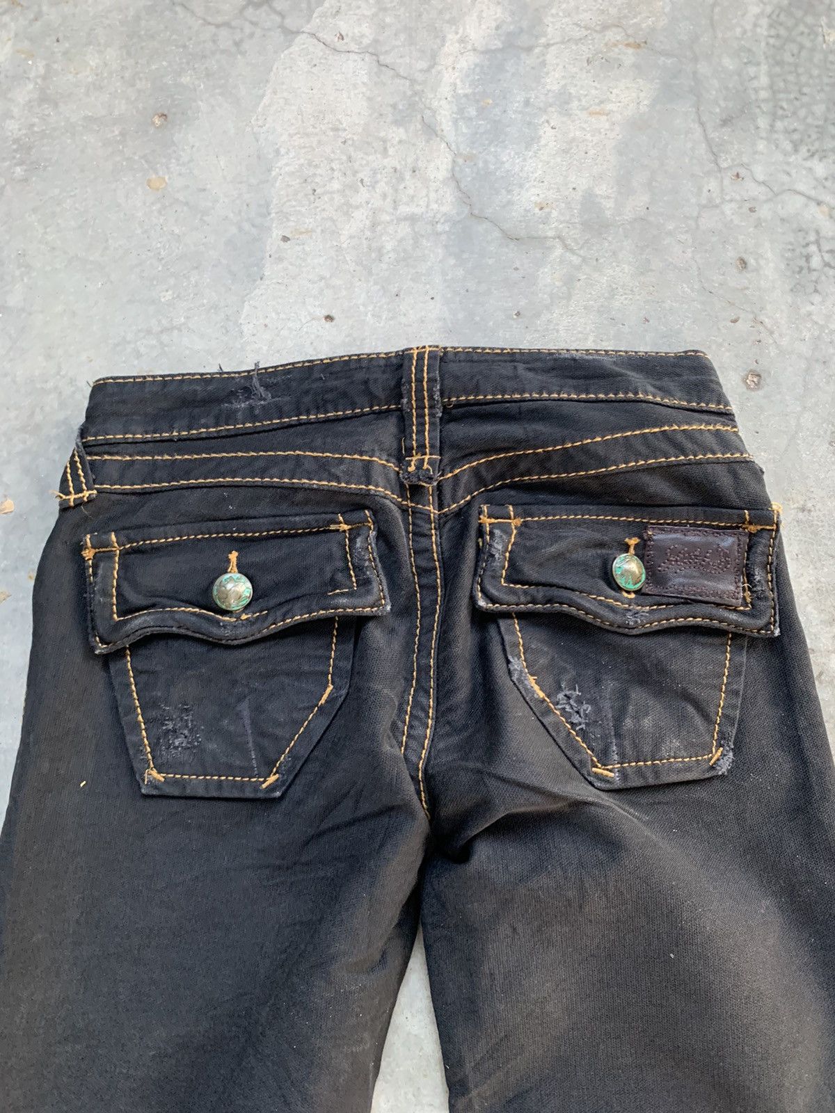 Japanese Brand Vintage Flared Wide Leg Jeans Denim Size US 26 / EU 42 - 8 Thumbnail