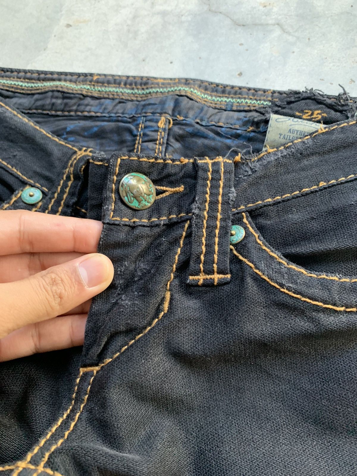 Japanese Brand Vintage Flared Wide Leg Jeans Denim Size US 26 / EU 42 - 9 Thumbnail