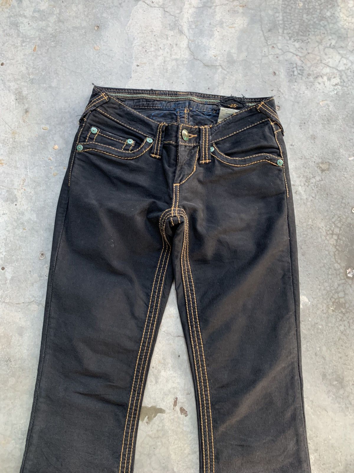 Japanese Brand Vintage Flared Wide Leg Jeans Denim Size US 26 / EU 42 - 3 Thumbnail